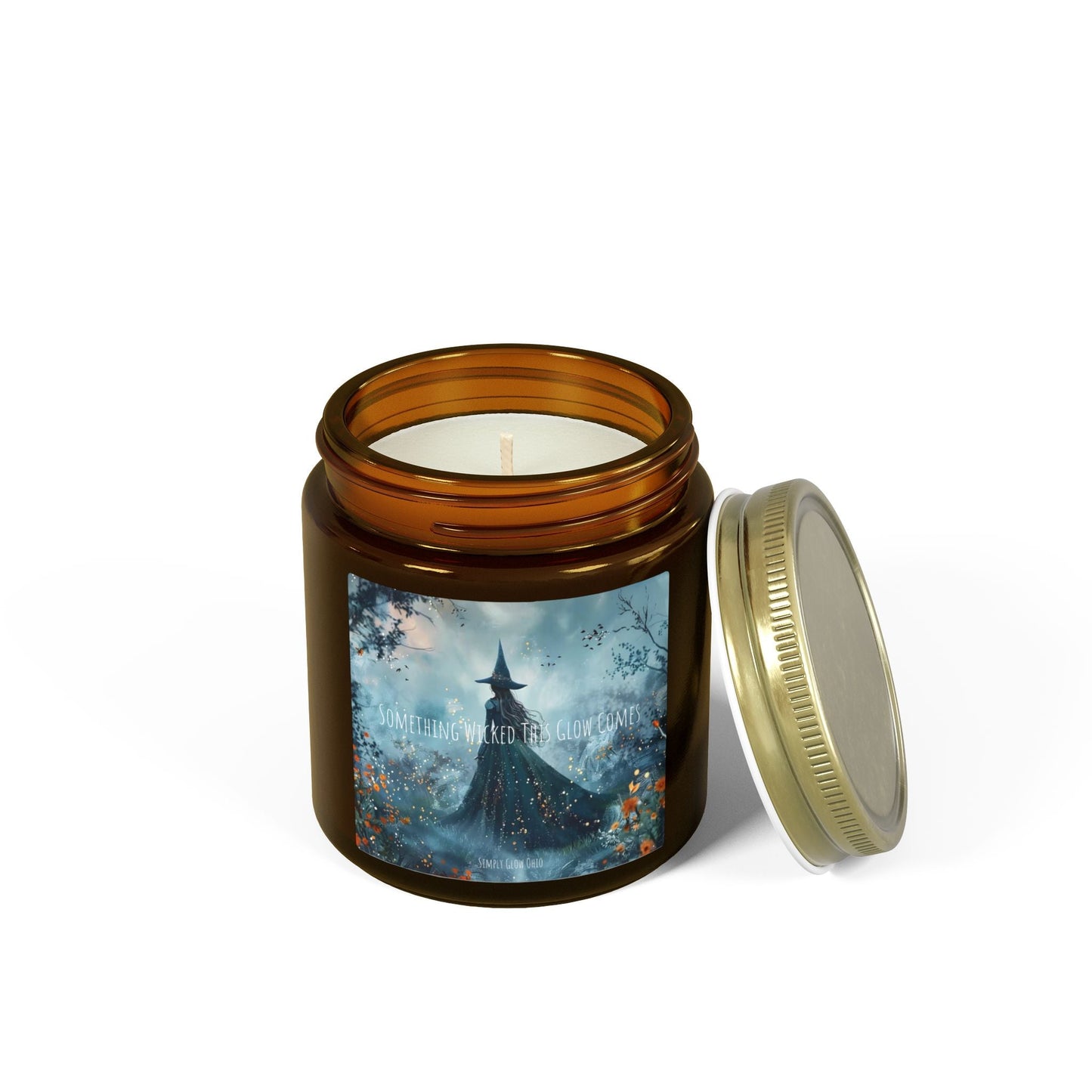 Scented Candles, Coconut Apricot Wax (4oz, 9oz) Halloween - Simply Glow Ohio