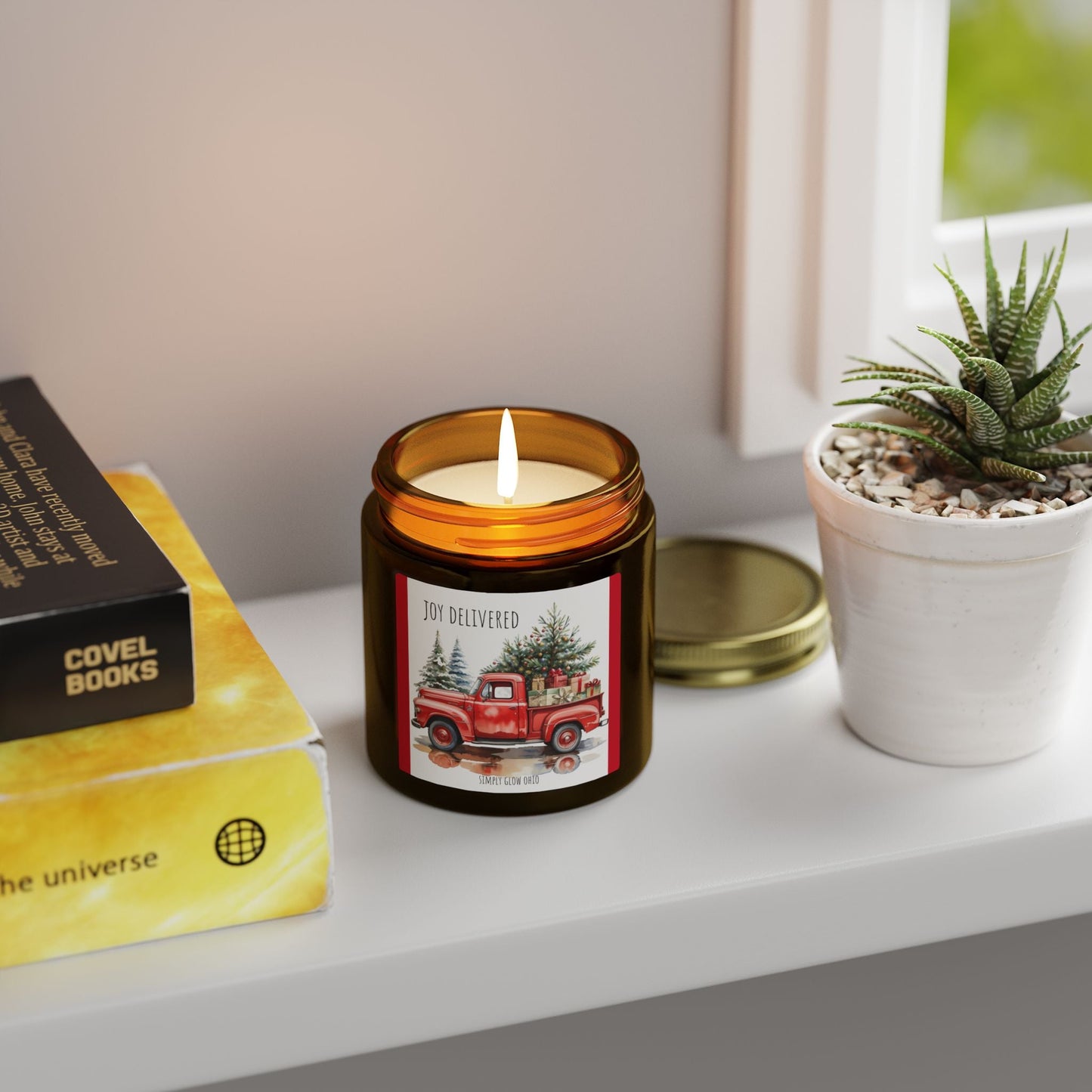 Scented Candles, Coconut Apricot Wax (4oz, 9oz) - Simply Glow Ohio