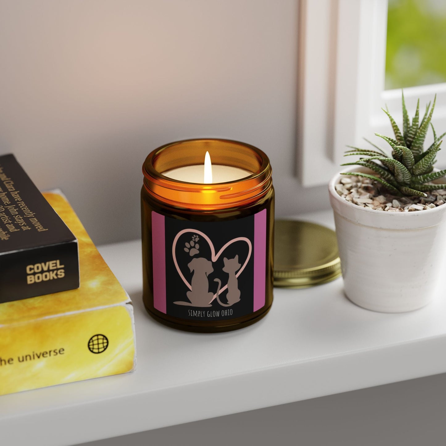 Scented Candles, Coconut Apricot Wax (4oz, 9oz) - Simply Glow Ohio