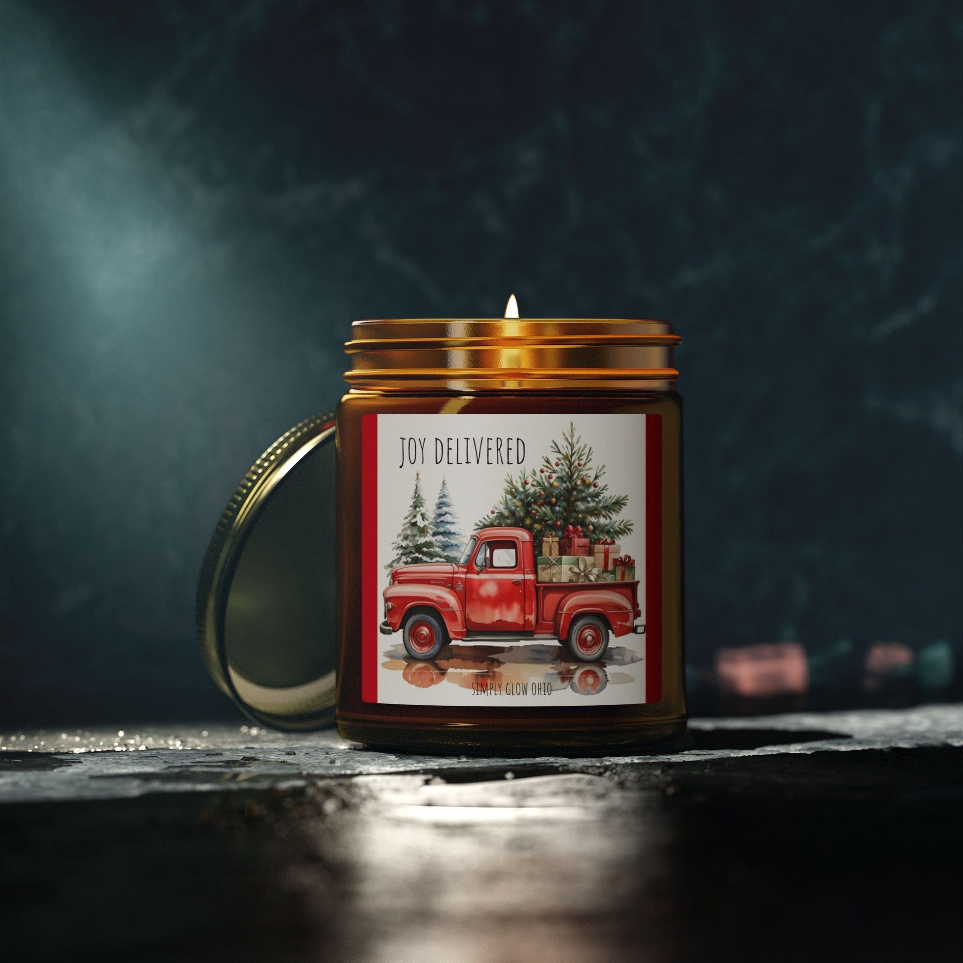 Scented Candles, Coconut Apricot Wax (4oz, 9oz) - Simply Glow Ohio