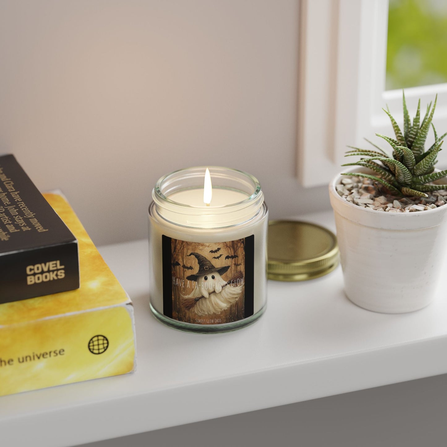 Scented Candles, Coconut Apricot Wax (4oz, 9oz) Halloween - Simply Glow Ohio