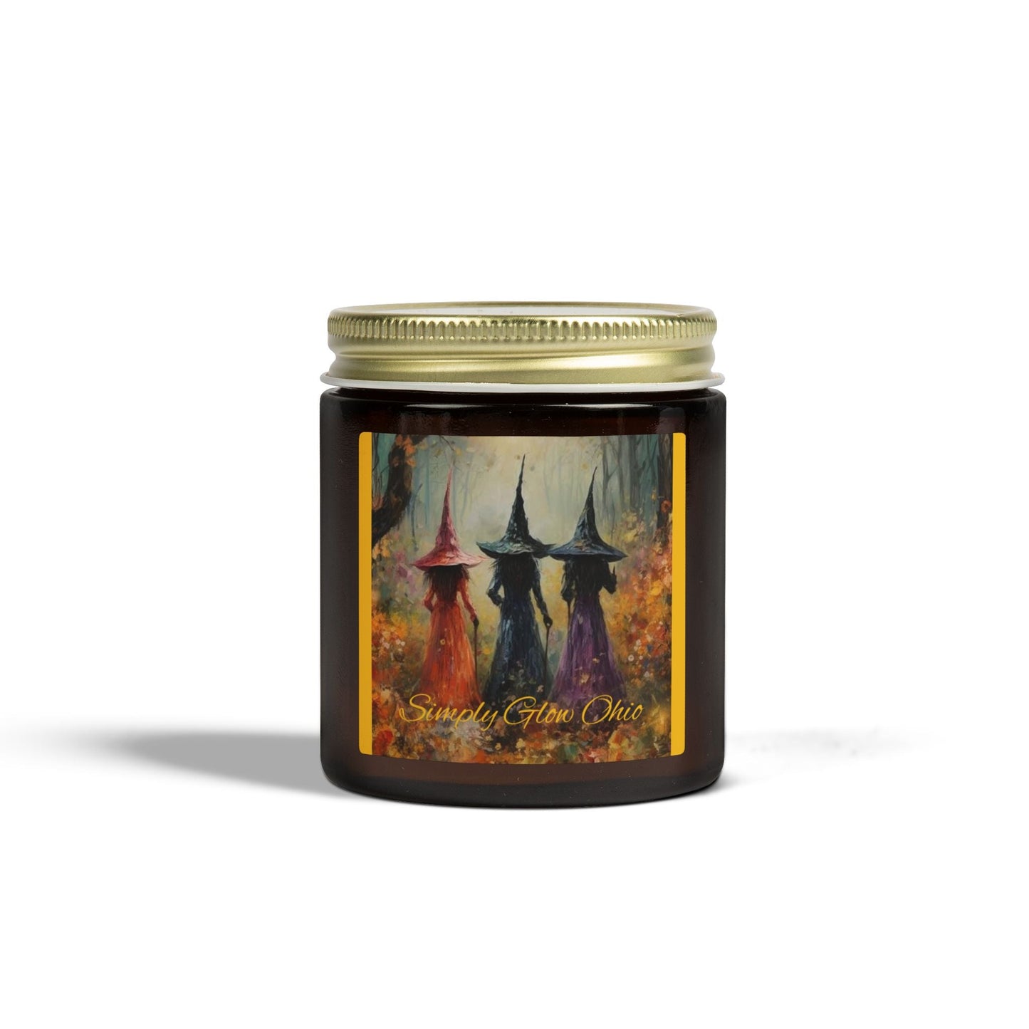 Scented Candles, Coconut Apricot Wax (4oz, 9oz) Halloween - Simply Glow Ohio
