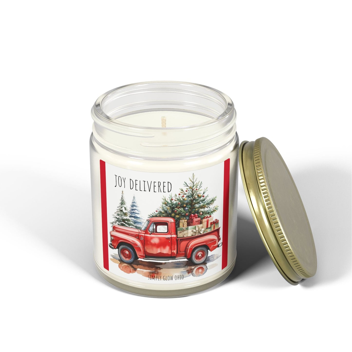 Scented Candles, Coconut Apricot Wax (4oz, 9oz) - Simply Glow Ohio