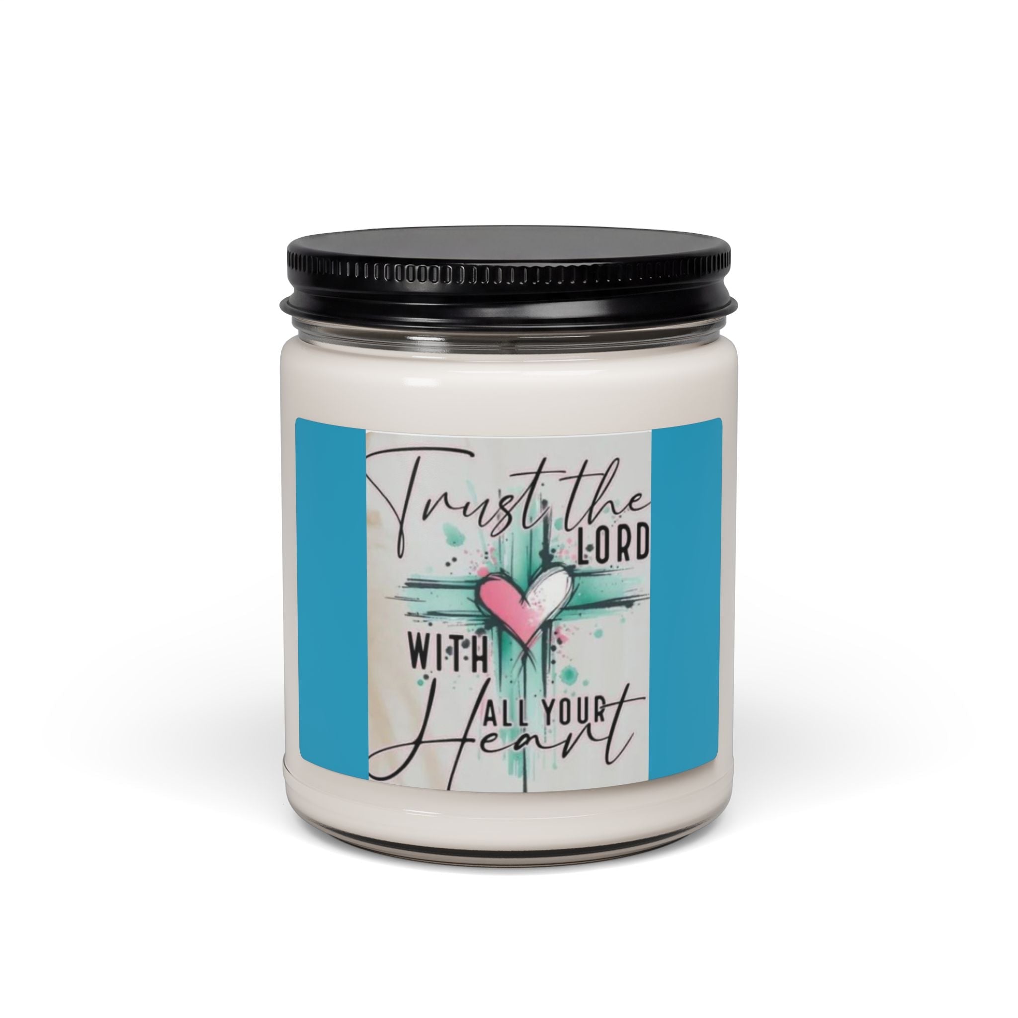 Scented Soy Candle, 9oz, Bible verse, home decor - Simply Glow Ohio