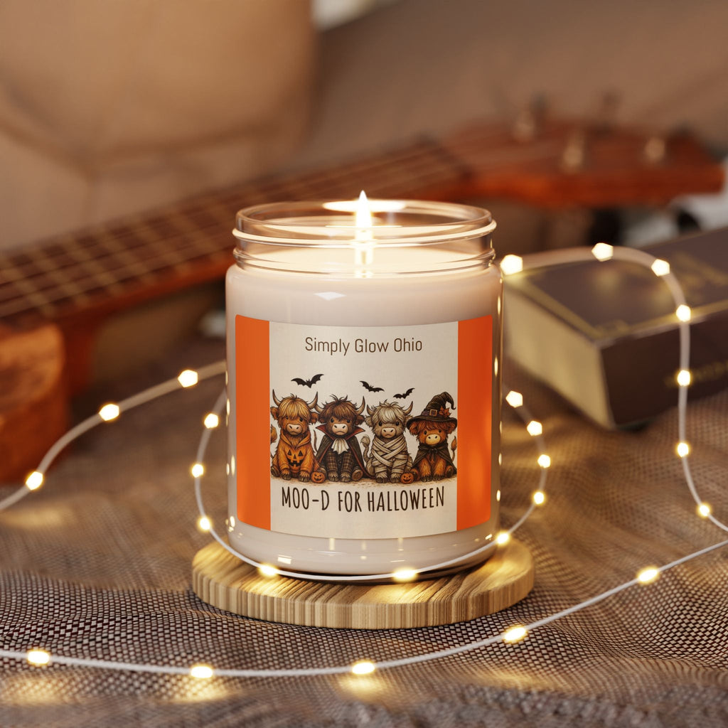 Scented Soy Candle, 9oz, Halloween, home decor - Simply Glow Ohio