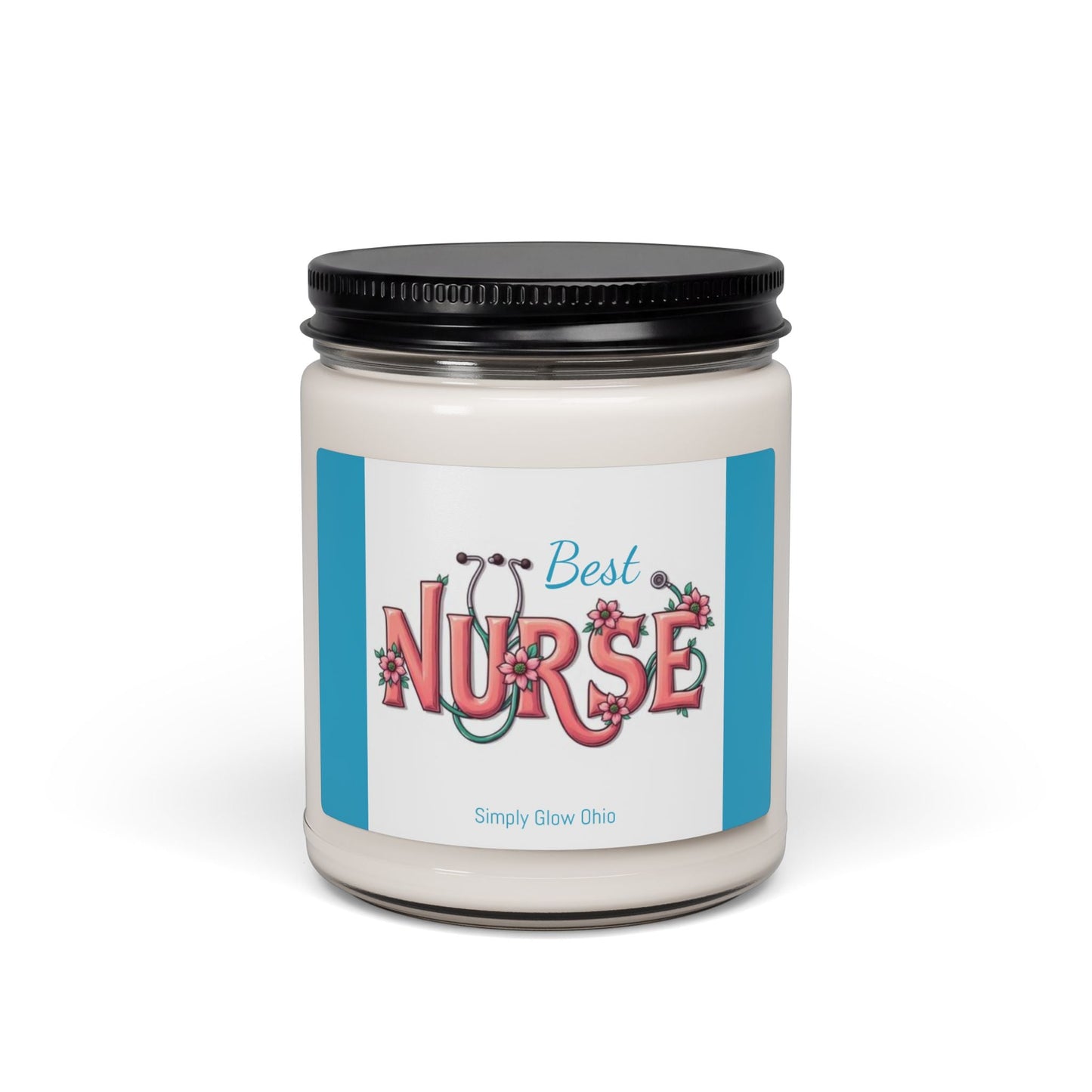 Scented Soy Candle, 9oz, Best Nurse gift - Simply Glow Ohio