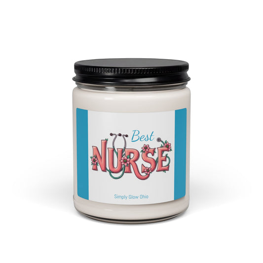 Scented Soy Candle, 9oz, Best Nurse gift - Simply Glow Ohio