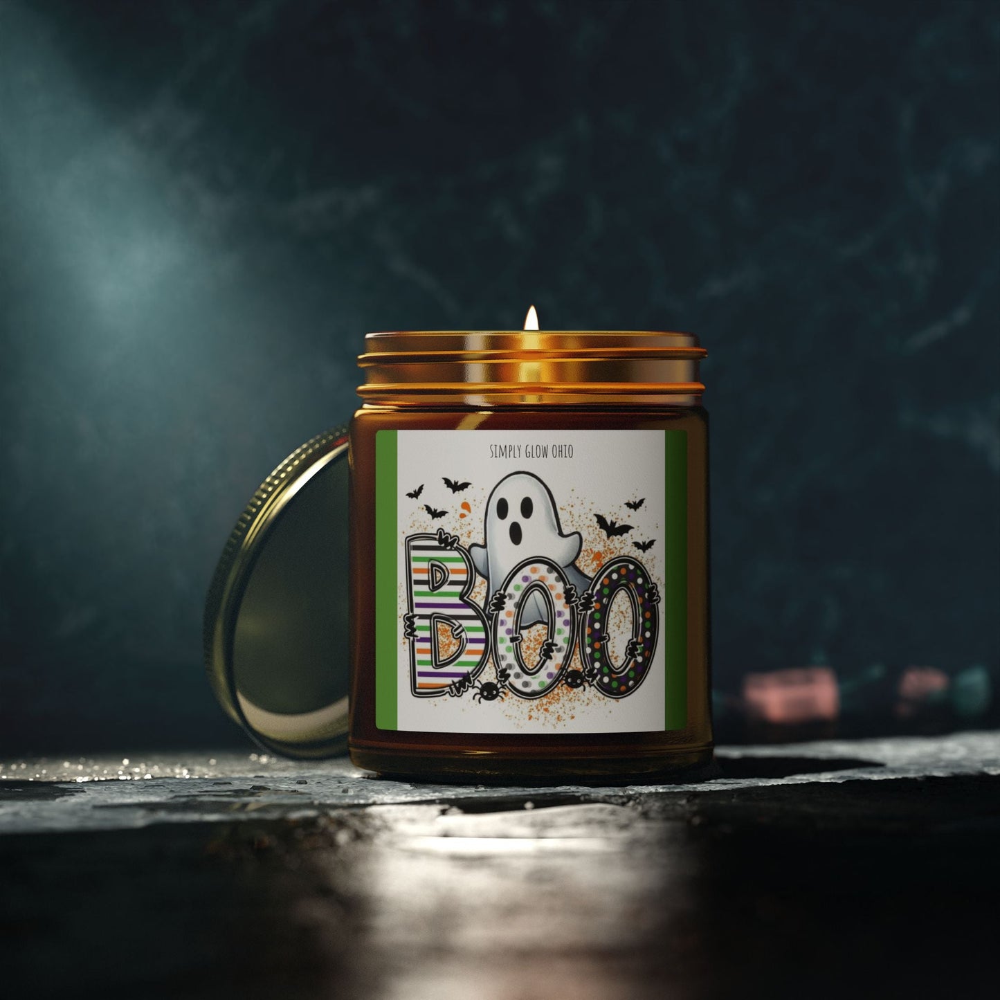 Scented Candles, Coconut Apricot Wax (4oz, 9oz) Halloween - Simply Glow Ohio