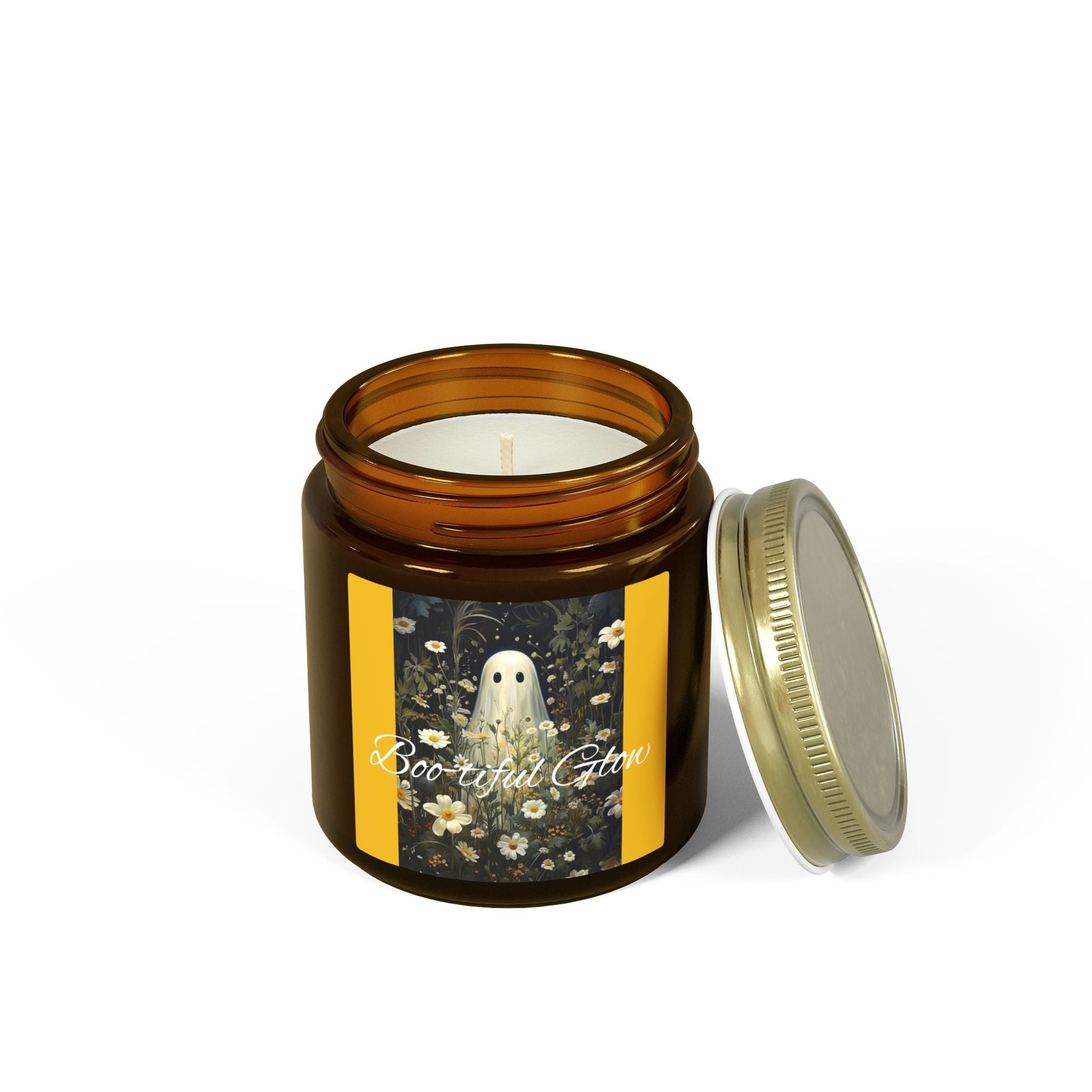 Scented Candles, Coconut Apricot Wax (4oz, 9oz) Halloween - Simply Glow Ohio