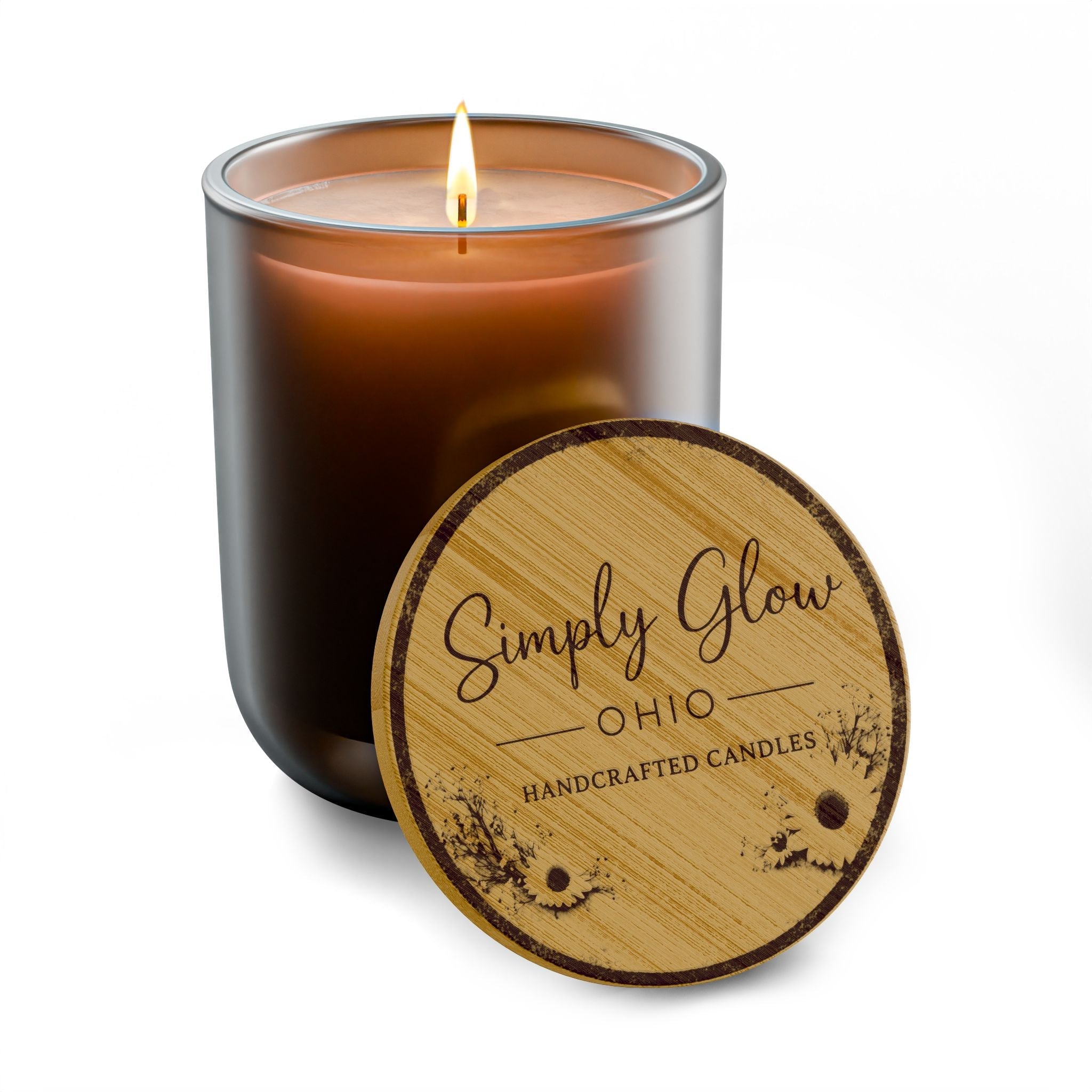 Scented Soy Candle, 14oz (Engraving) - Simply Glow Ohio