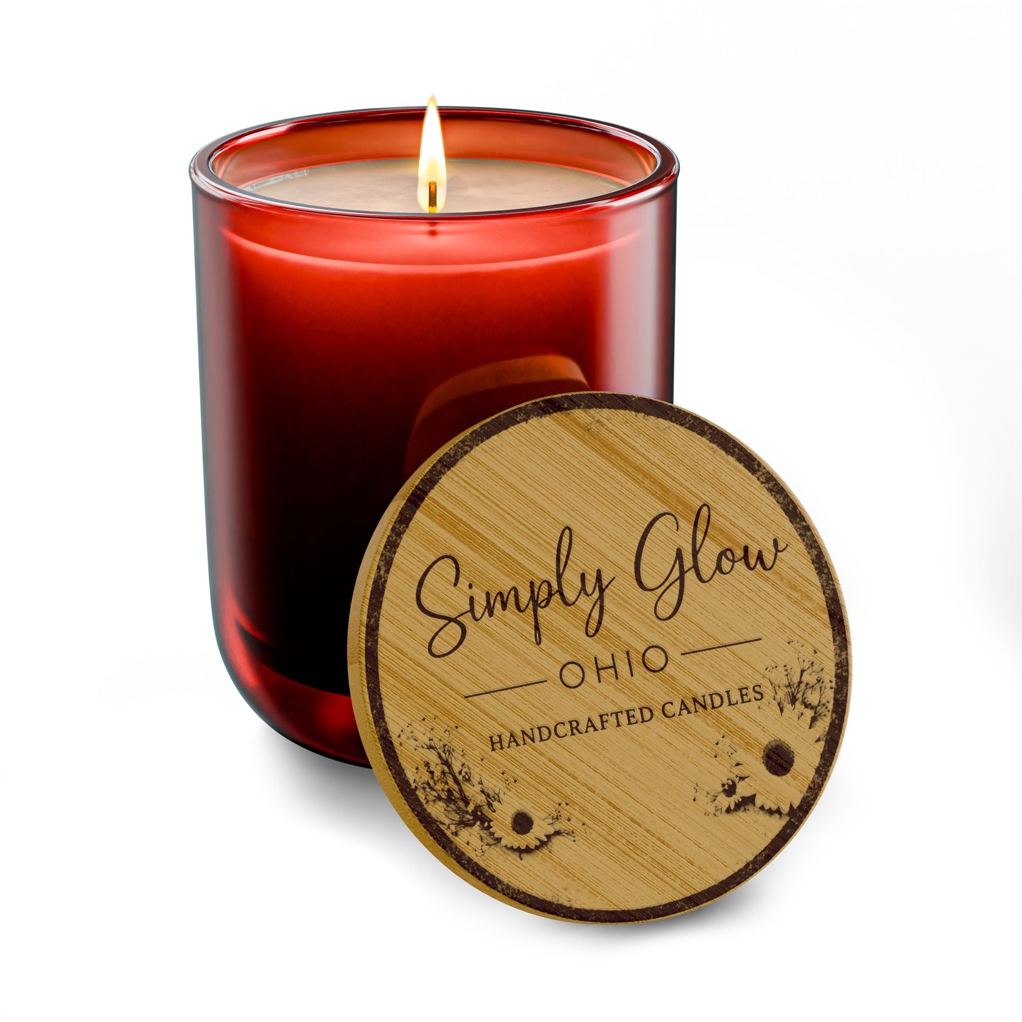 Scented Soy Candle, 14oz (Engraving) - Simply Glow Ohio