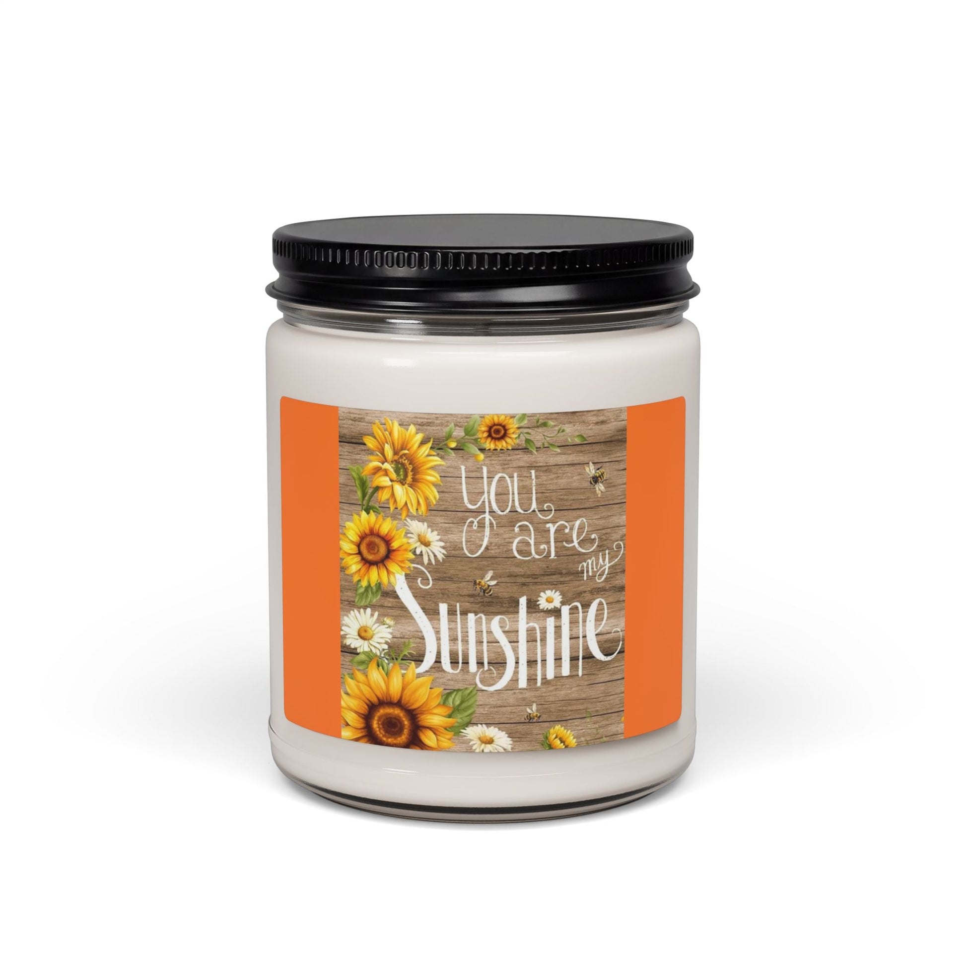 Scented Soy Candle, 9oz, You are my Sunshine design - Simply Glow Ohio