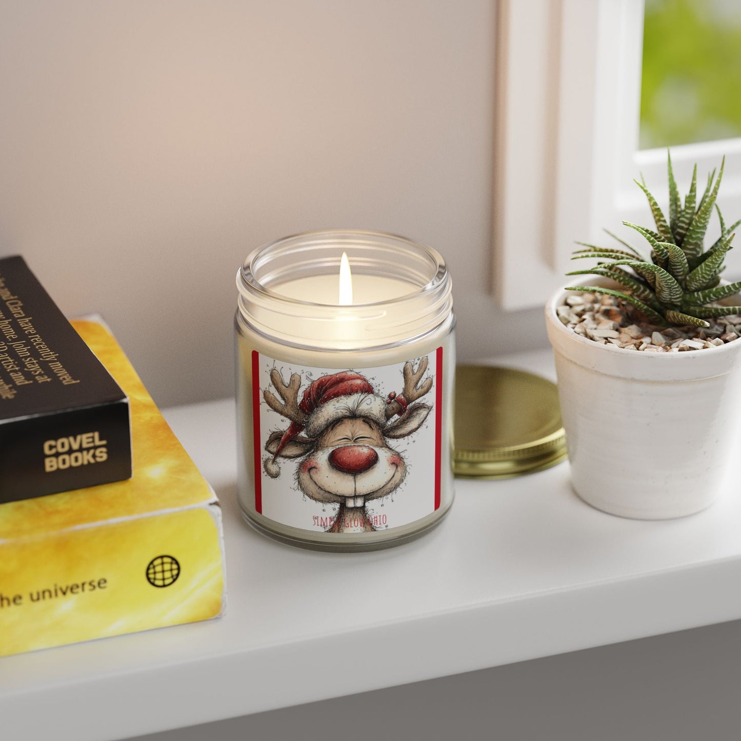 Scented Candles, Coconut Apricot Wax (4oz, 9oz) - Simply Glow Ohio
