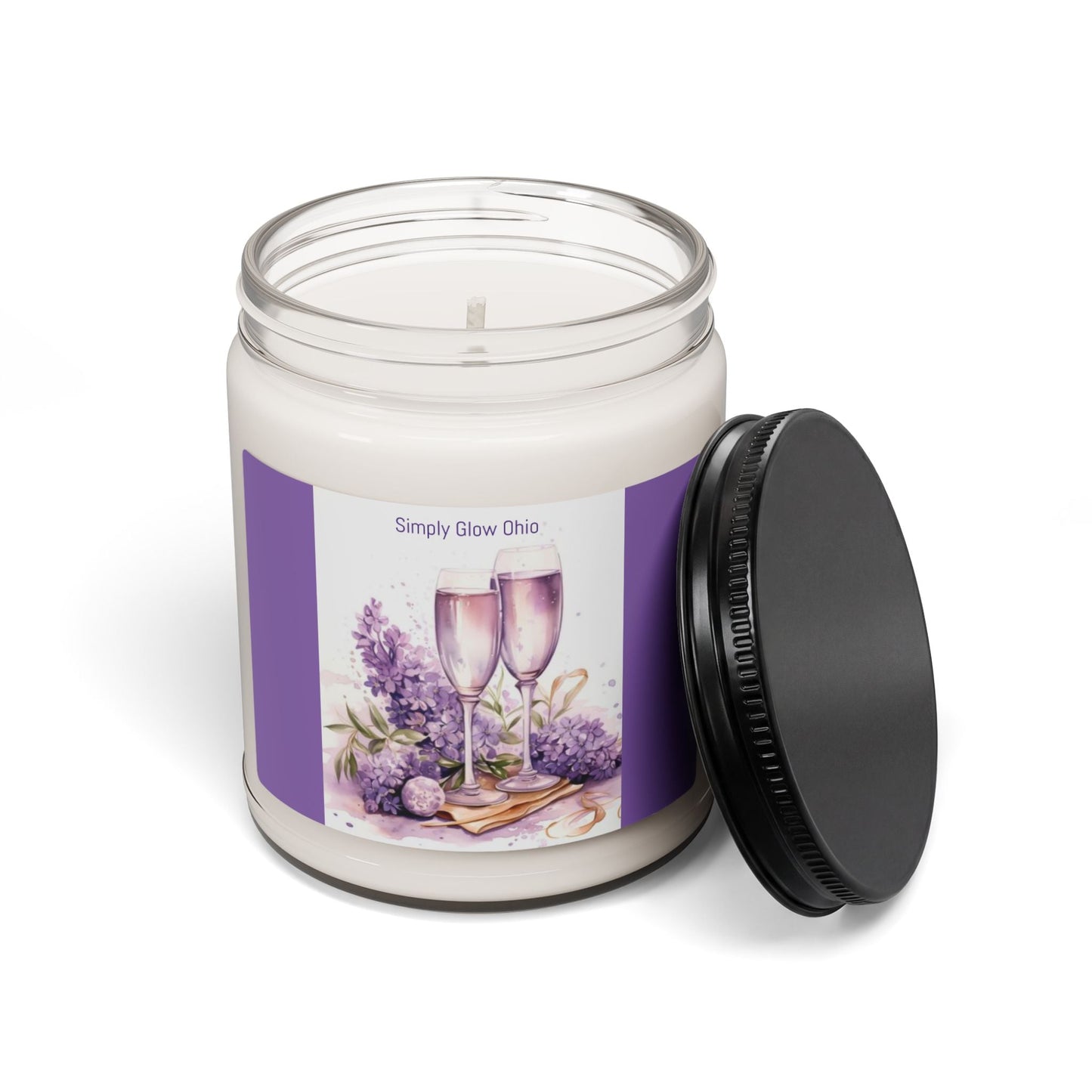 Scented Soy Candle, 9oz, wedding gift , anniversary gift, celebration - Simply Glow Ohio