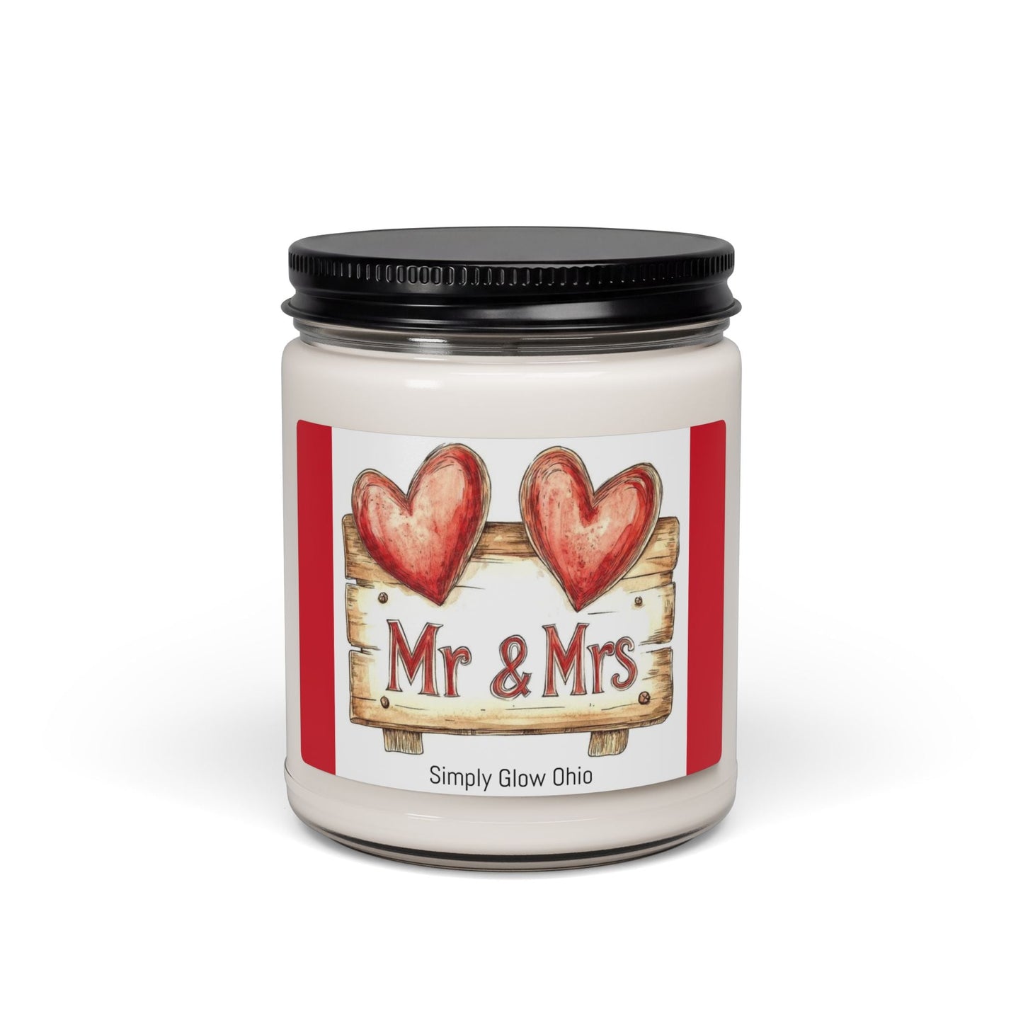 Scented Soy Candle, 9oz, wedding, anniversary gift, home decor - Simply Glow Ohio
