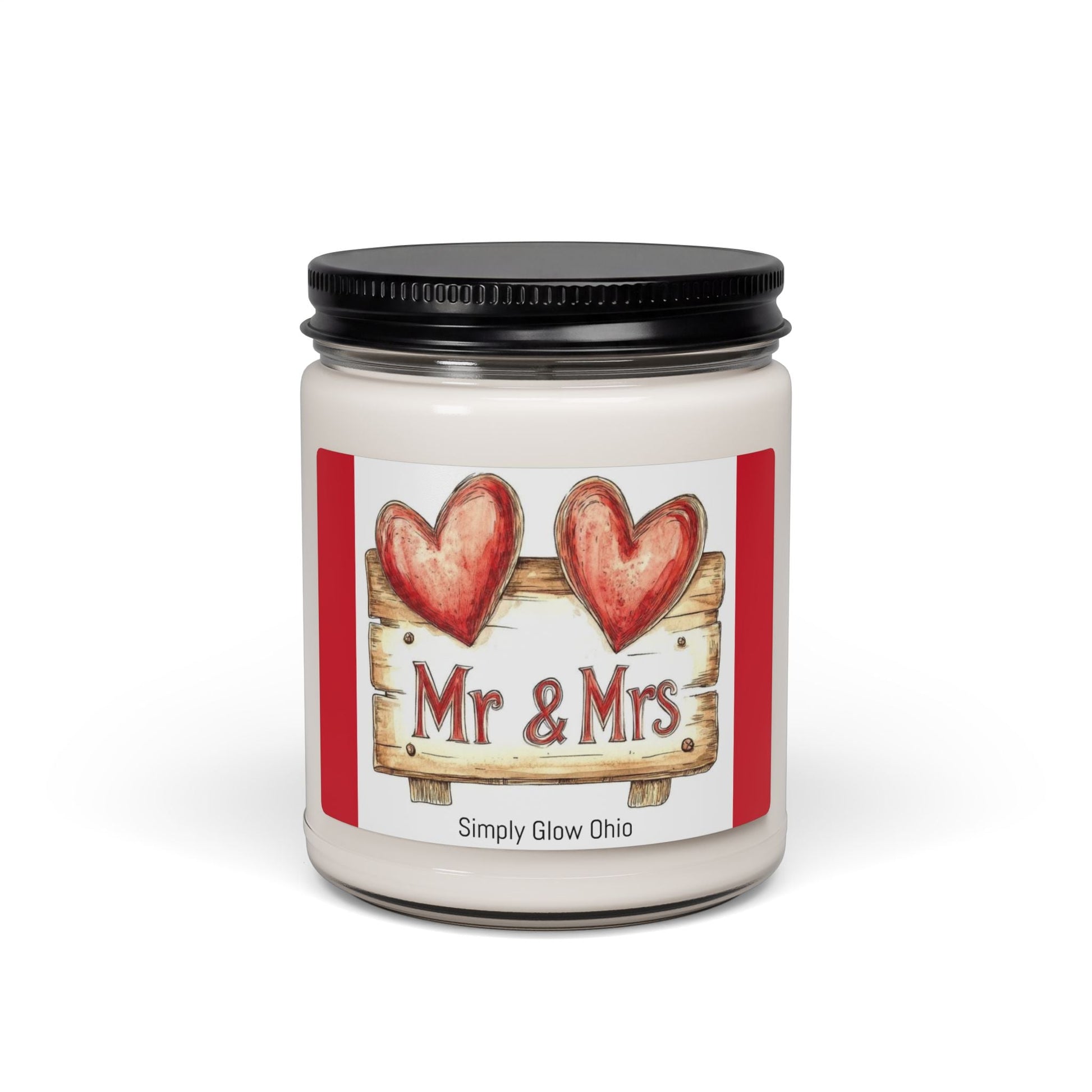 Scented Soy Candle, 9oz, wedding, anniversary gift, home decor - Simply Glow Ohio