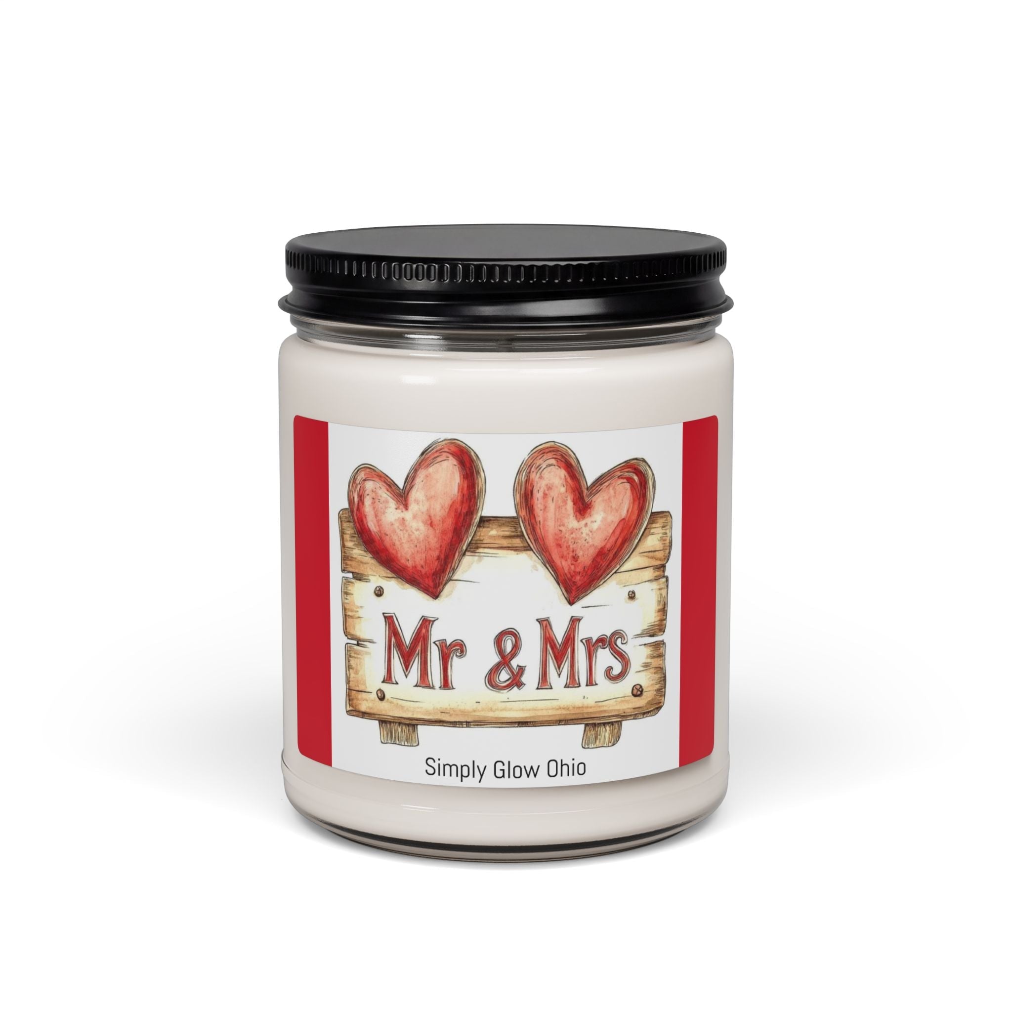 Scented Soy Candle, 9oz, wedding, anniversary gift, home decor - Simply Glow Ohio
