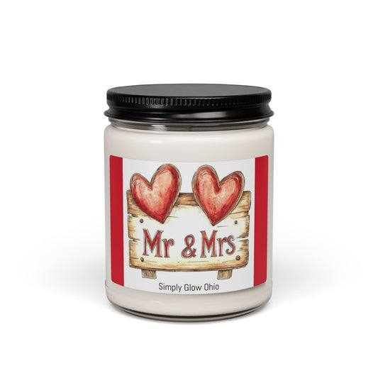 Scented Soy Candle, 9oz, wedding, anniversary gift, home decor - Simply Glow Ohio