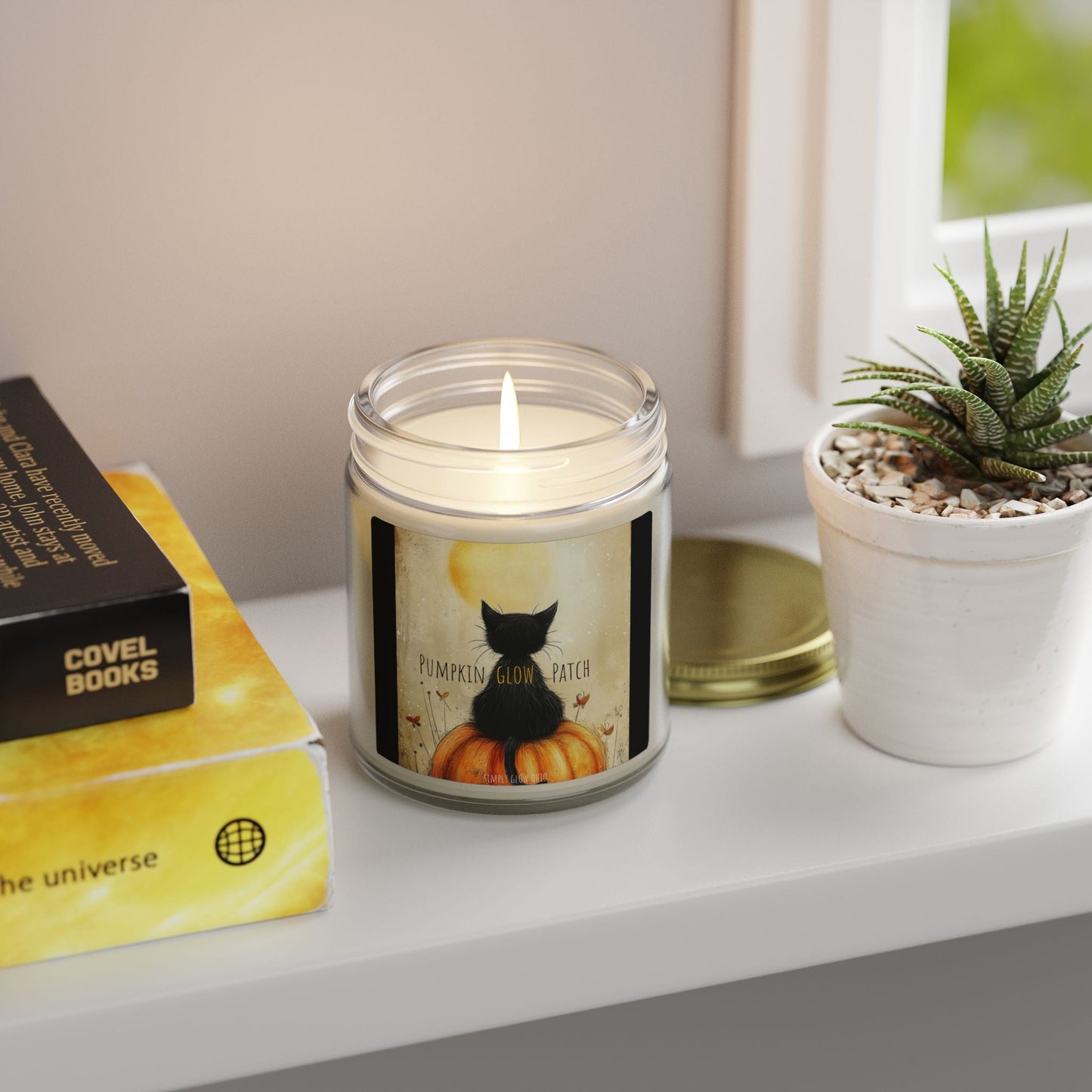 Scented Candles, Coconut Apricot Wax (4oz, 9oz) Halloween - Simply Glow Ohio