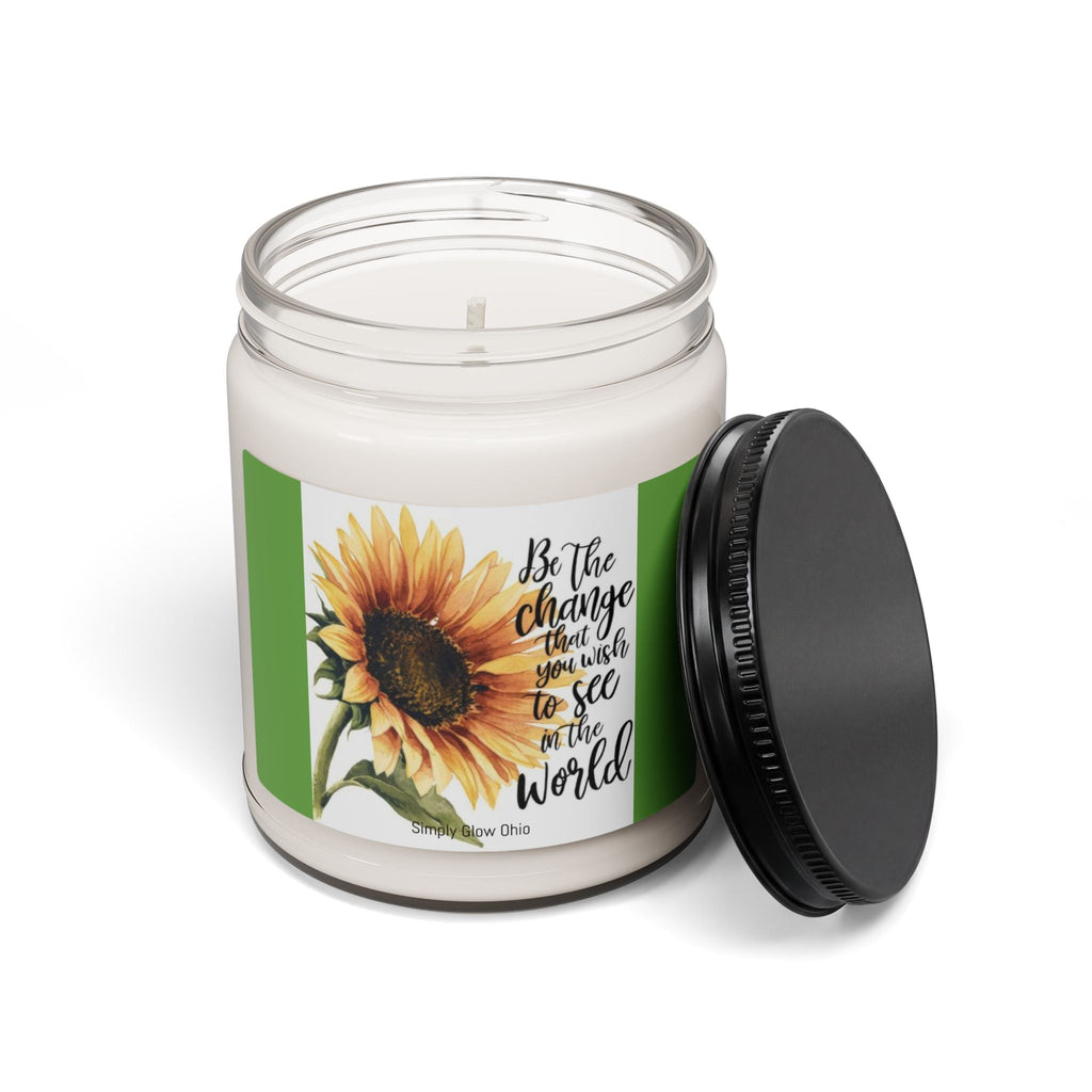 Scented Soy Candle, 9oz, affirmations, home decor - Simply Glow Ohio