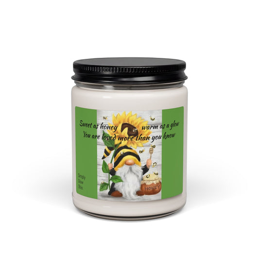 Scented Soy Candle, 9oz, spring, summer, love U design - Simply Glow Ohio