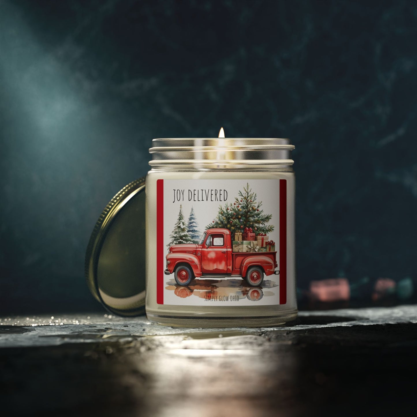 Scented Candles, Coconut Apricot Wax (4oz, 9oz) - Simply Glow Ohio