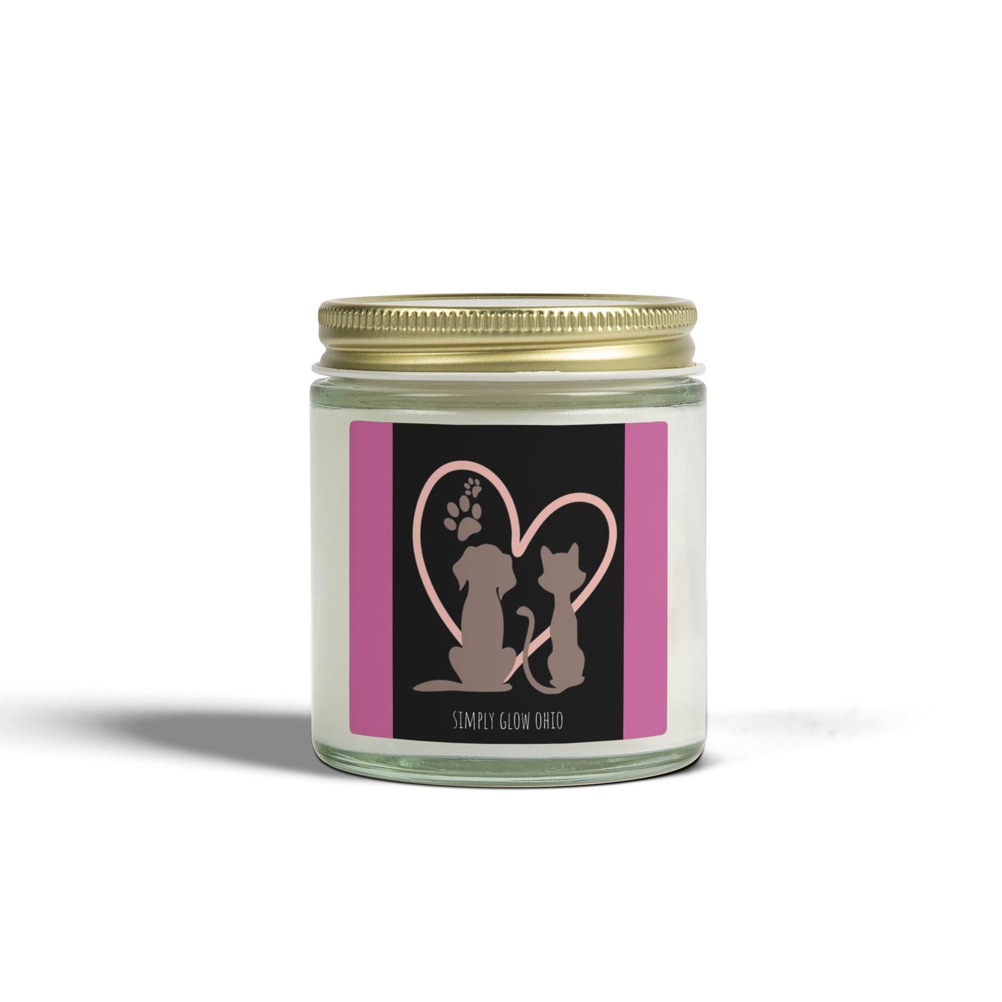 Scented Candles, Coconut Apricot Wax (4oz, 9oz) - Simply Glow Ohio