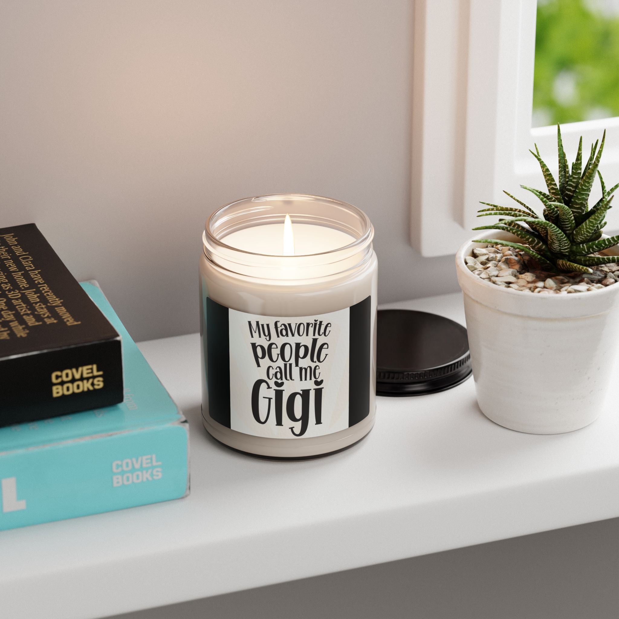 Scented Soy Candle, 9oz, Mom/My fav people call me Gigi - Simply Glow Ohio