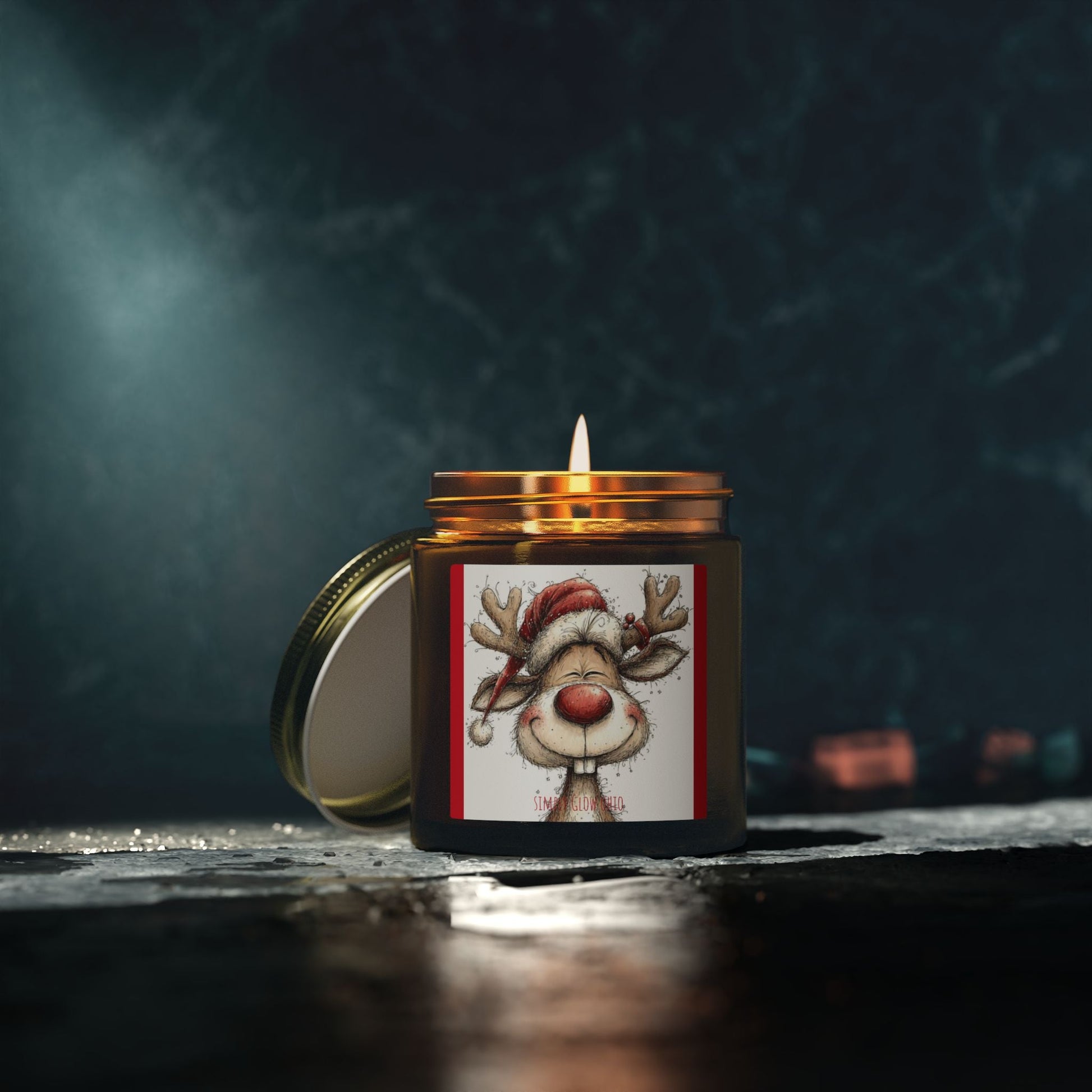 Scented Candles, Coconut Apricot Wax (4oz, 9oz) - Simply Glow Ohio