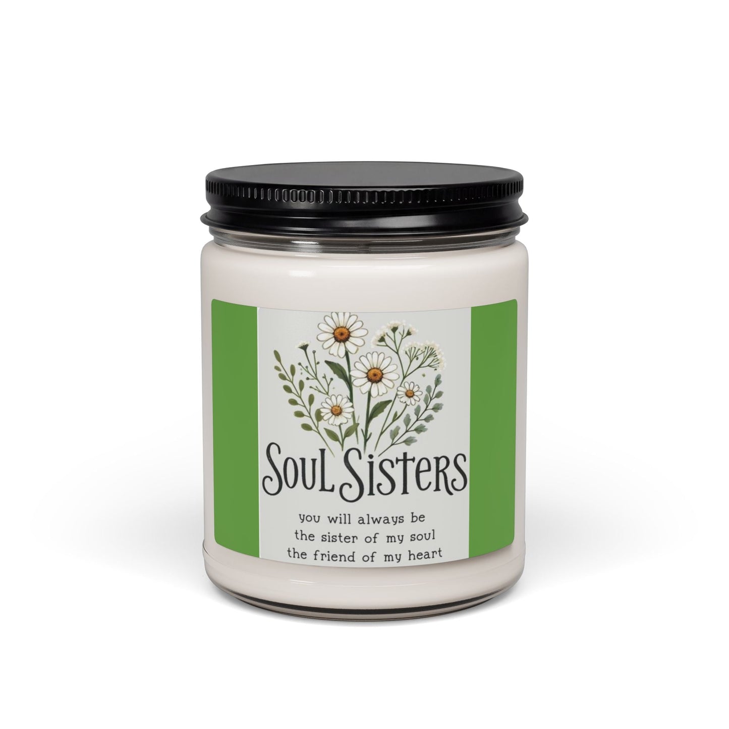 Scented Soy Candle, 9oz, Sole Sisters, affirmations, home decor - Simply Glow Ohio