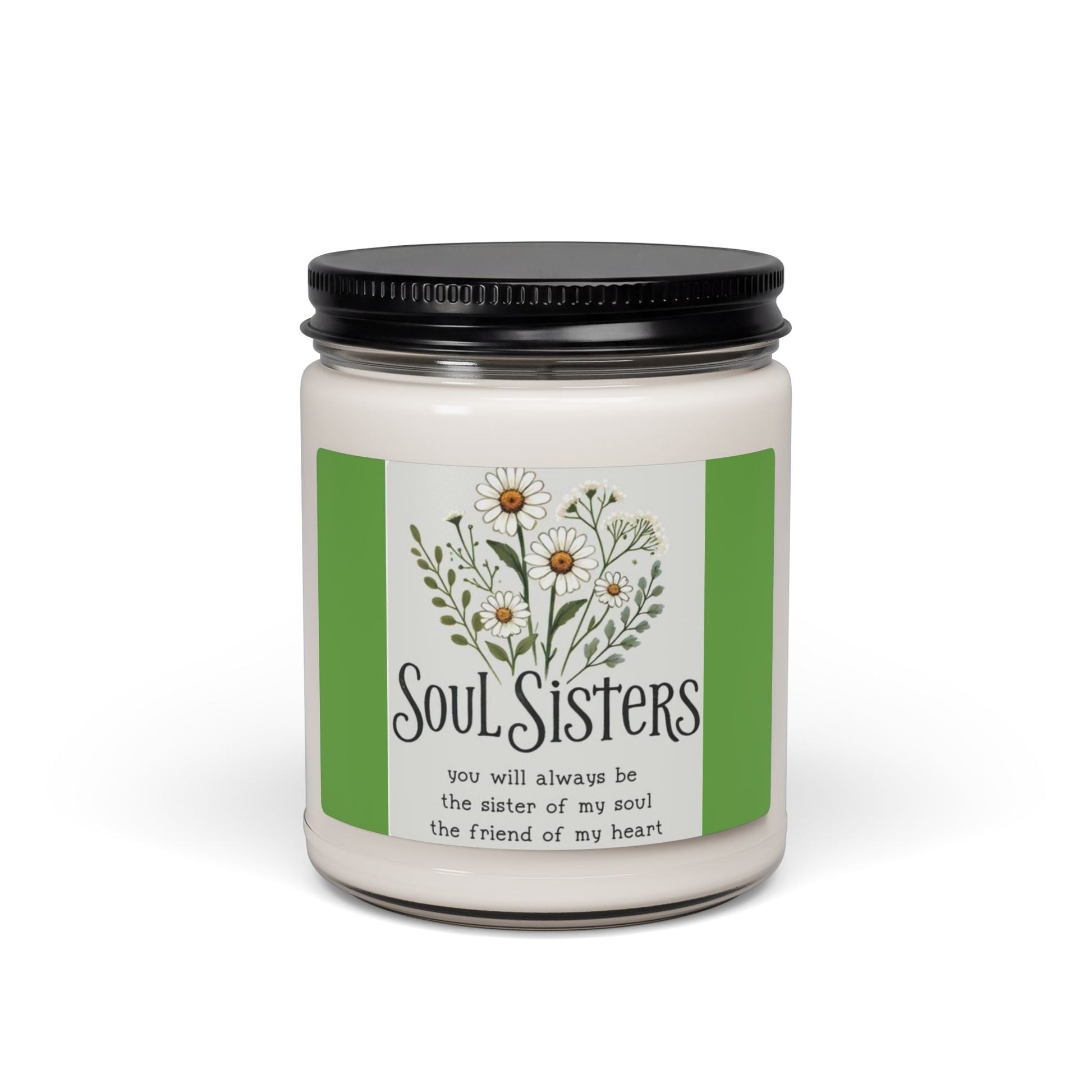 Scented Soy Candle, 9oz, Sole Sisters, affirmations, home decor - Simply Glow Ohio