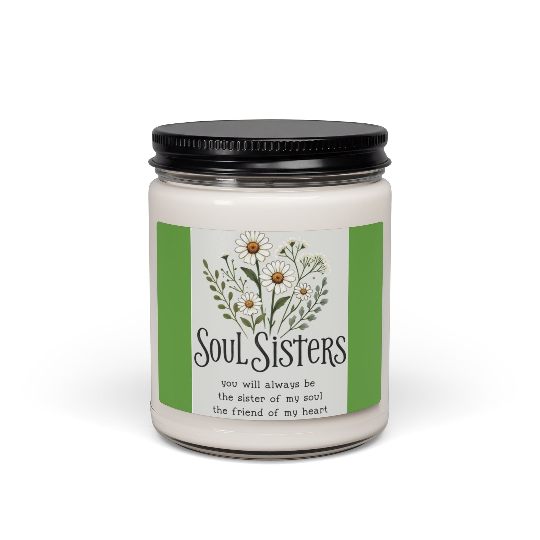 Scented Soy Candle, 9oz, Sole Sisters, affirmations, home decor - Simply Glow Ohio