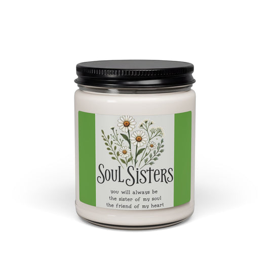 Scented Soy Candle, 9oz, Sole Sisters, affirmations, home decor - Simply Glow Ohio