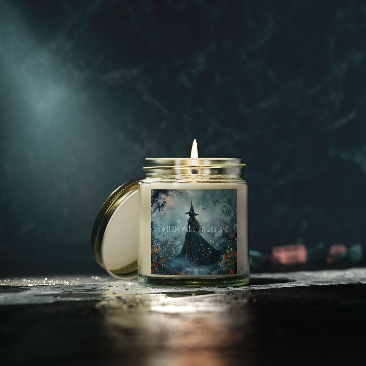 Scented Candles, Coconut Apricot Wax (4oz, 9oz) Halloween - Simply Glow Ohio