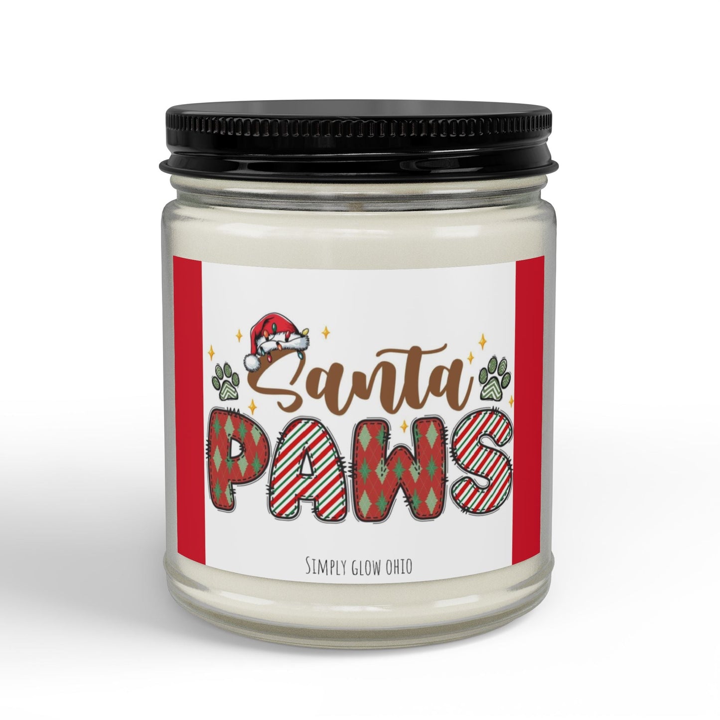 Scented Soy Candles with Black Lid, (4 and 9oz) - Simply Glow Ohio