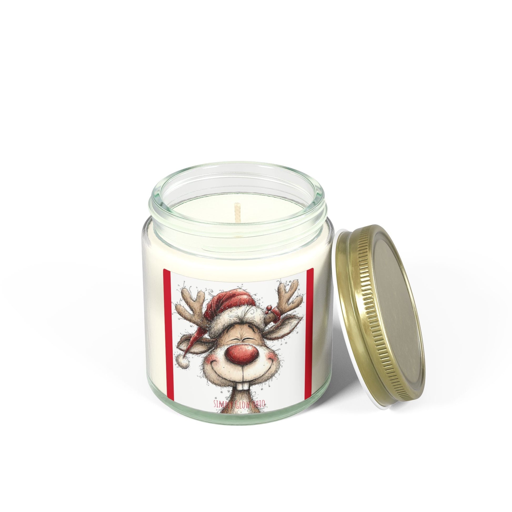 Scented Candles, Coconut Apricot Wax (4oz, 9oz) - Simply Glow Ohio