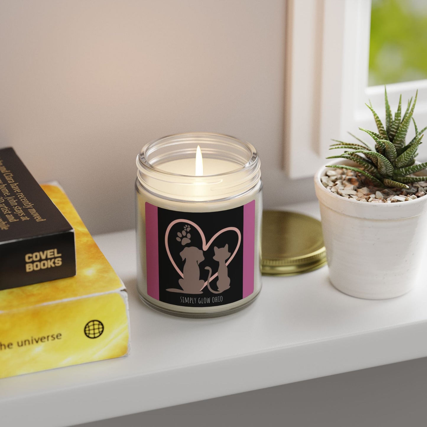 Scented Candles, Coconut Apricot Wax (4oz, 9oz) - Simply Glow Ohio
