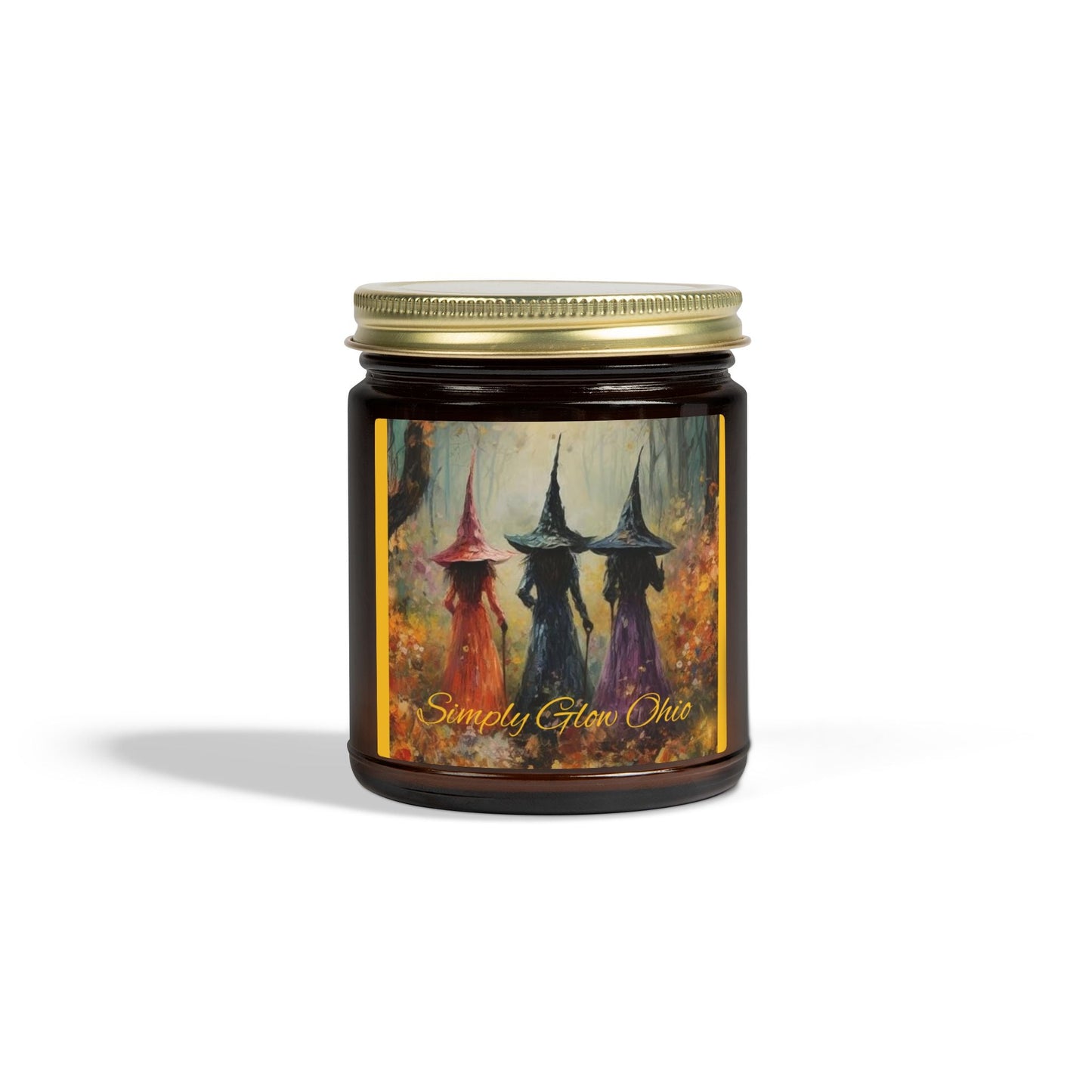 Scented Candles, Coconut Apricot Wax (4oz, 9oz) Halloween - Simply Glow Ohio