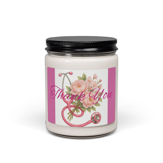 Scented Soy Candle, 9oz, Thank you Nurse gift - Simply Glow Ohio
