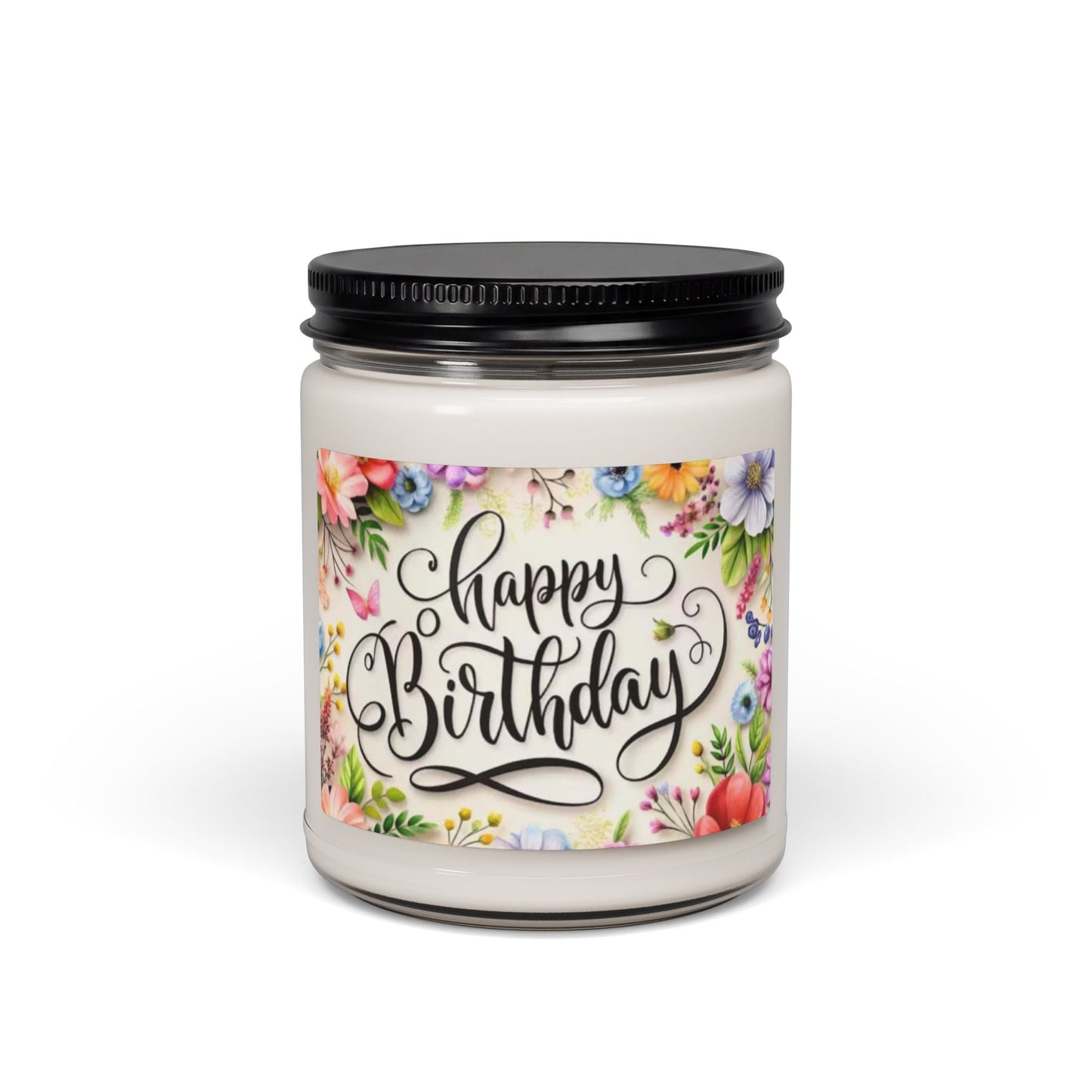 Scented Soy Candle, 9oz, Happy Birthday, gift - Simply Glow Ohio