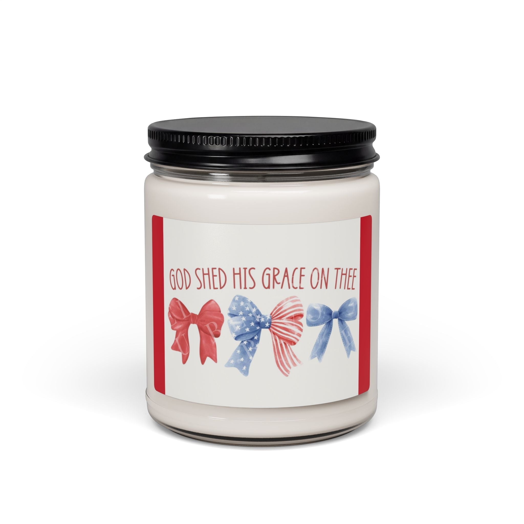 Scented Soy Candle, 9oz, God shed his grace on thee, Military, July 4th - Simply Glow Ohio