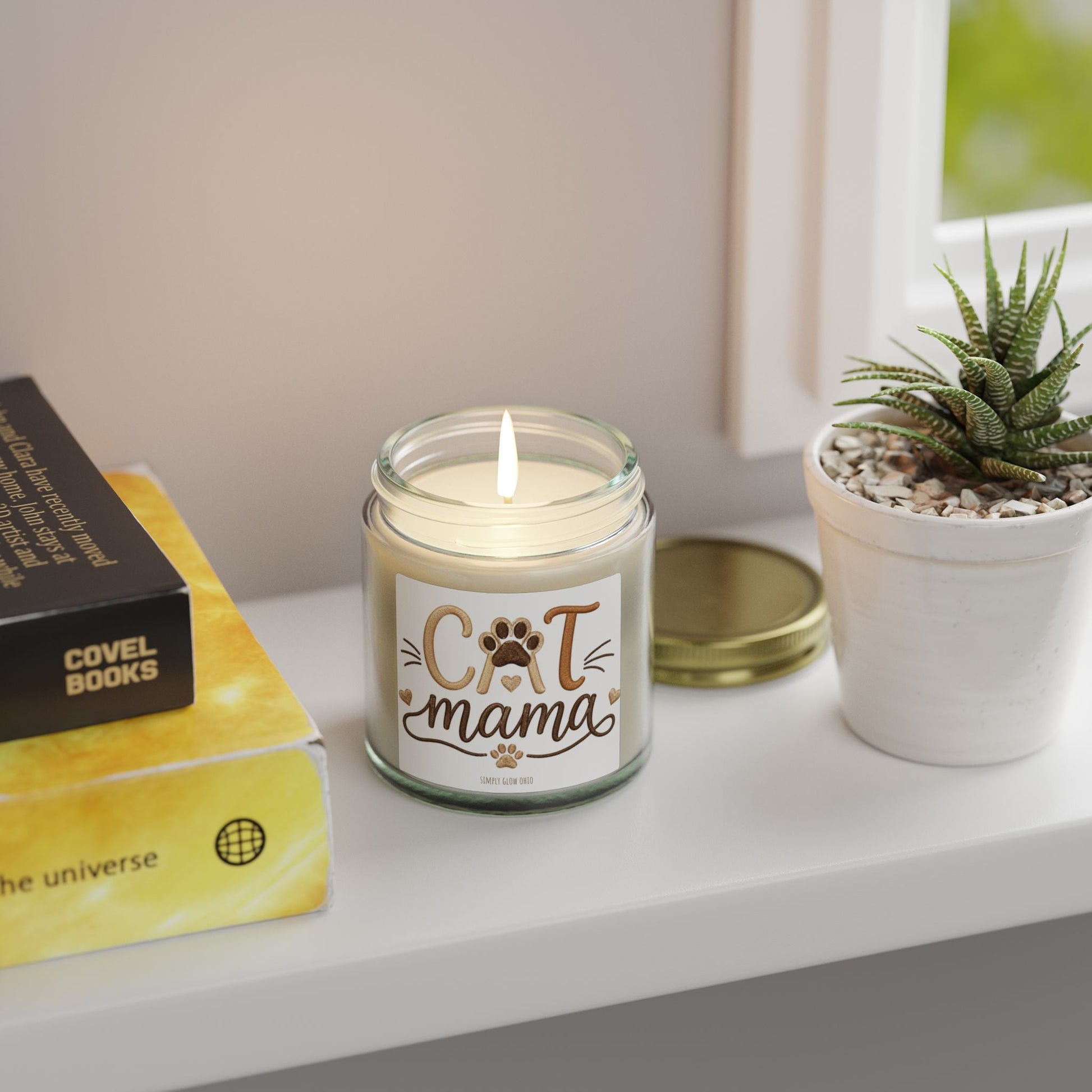 Scented Candles, Coconut Apricot Wax (4oz, 9oz) - Simply Glow Ohio