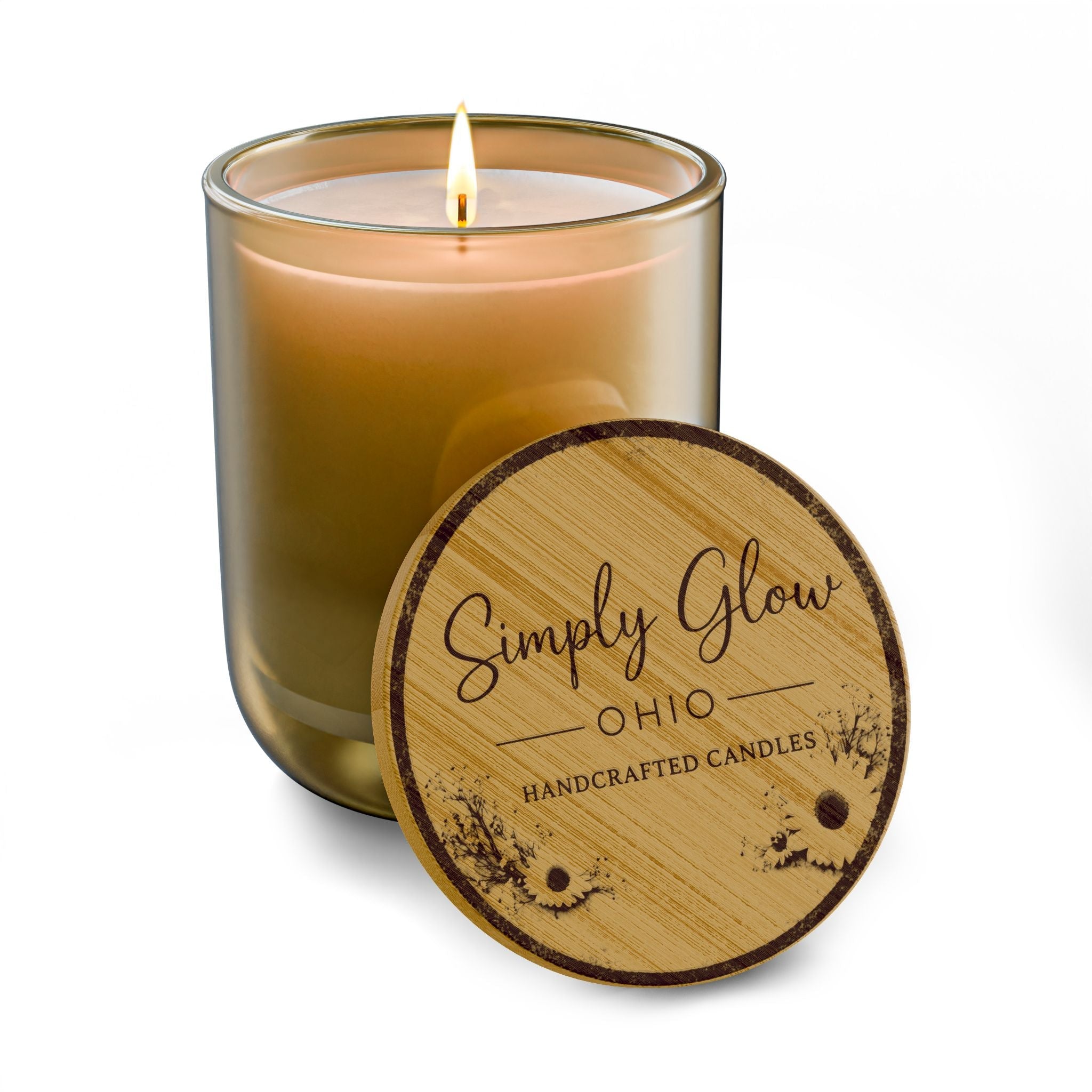 Scented Soy Candle, 14oz (Engraving) - Simply Glow Ohio