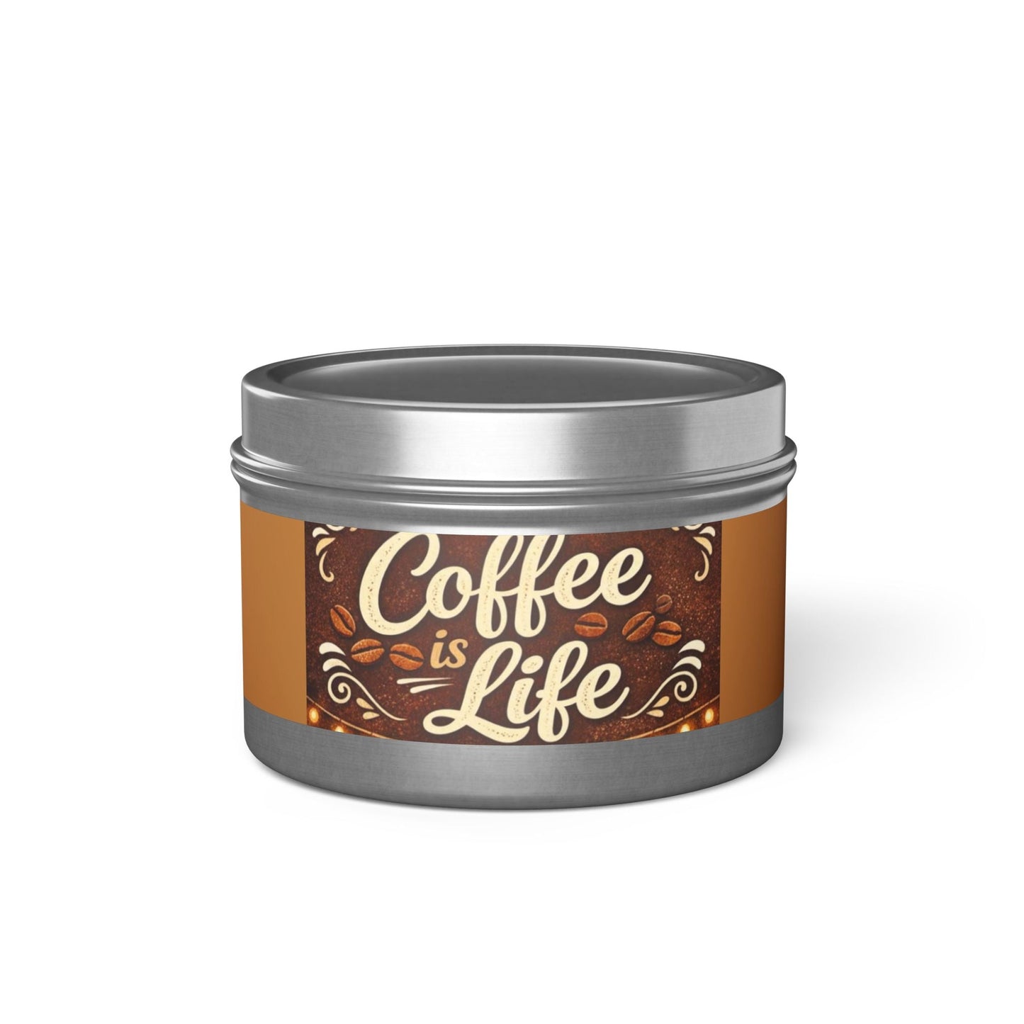 4/8oz Tins, Coconut Soy Candles, for coffee lovers - Simply Glow Ohio