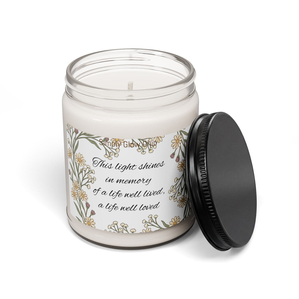 Scented Soy Candle, 9oz, Sympathy, thinking of you - Simply Glow Ohio