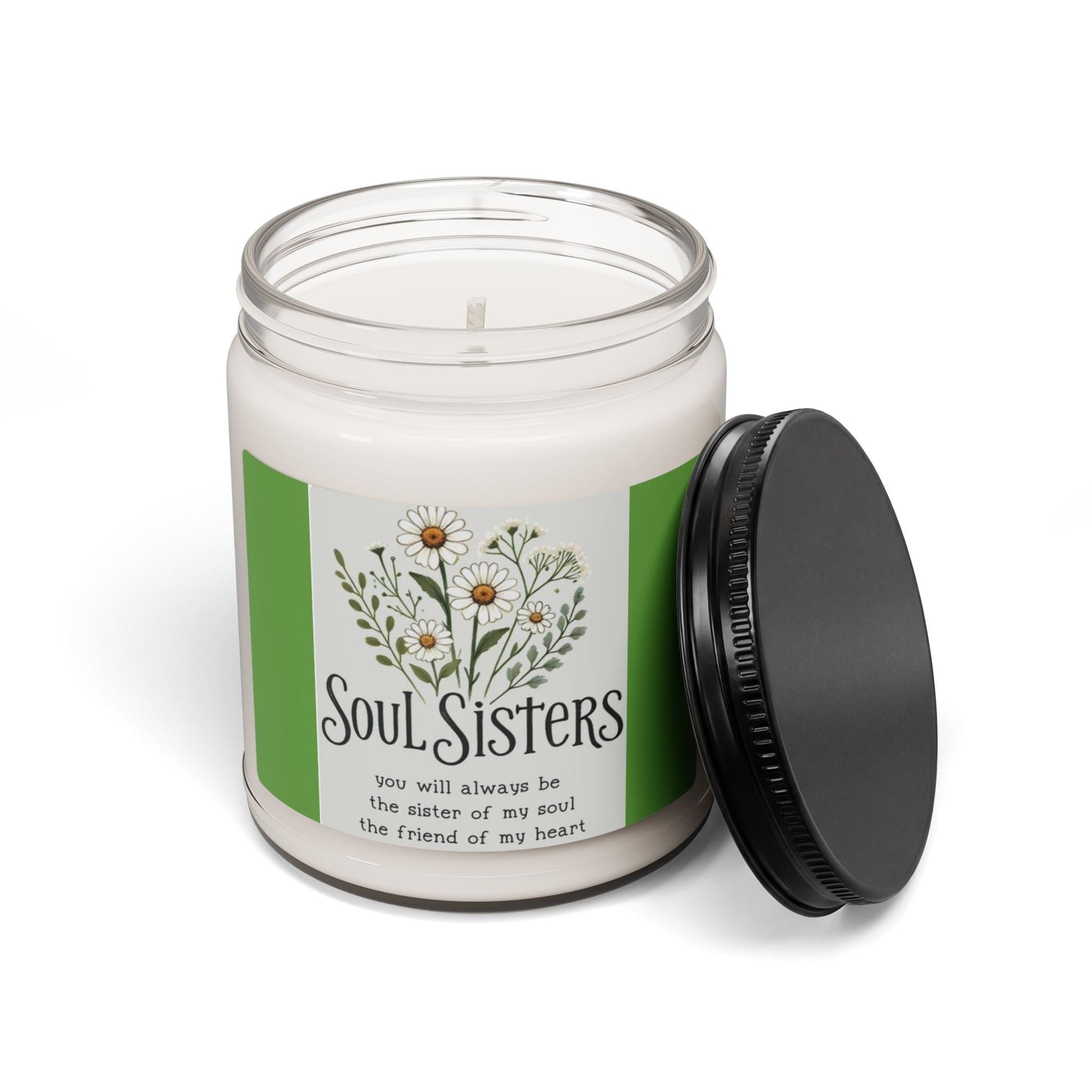 Scented Soy Candle, 9oz, Sole Sisters, affirmations, home decor - Simply Glow Ohio
