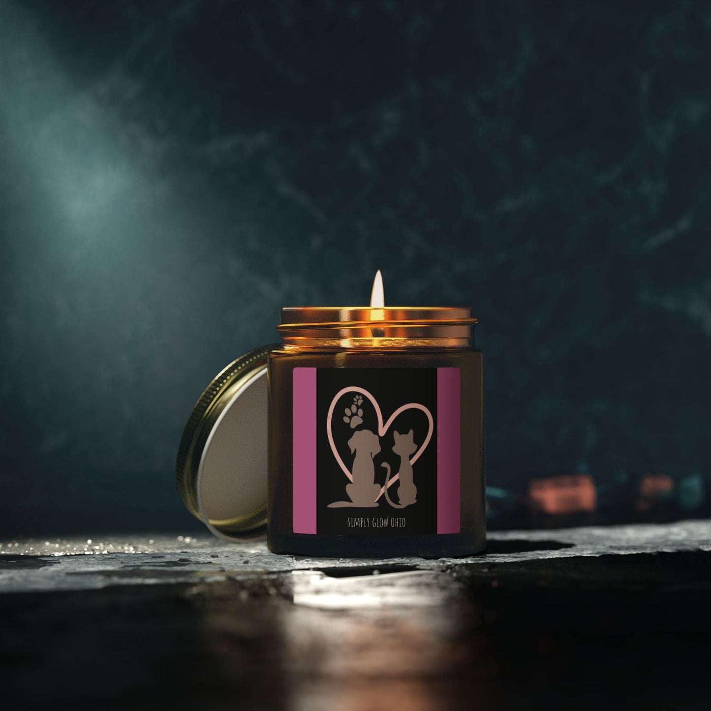 Scented Candles, Coconut Apricot Wax (4oz, 9oz) - Simply Glow Ohio