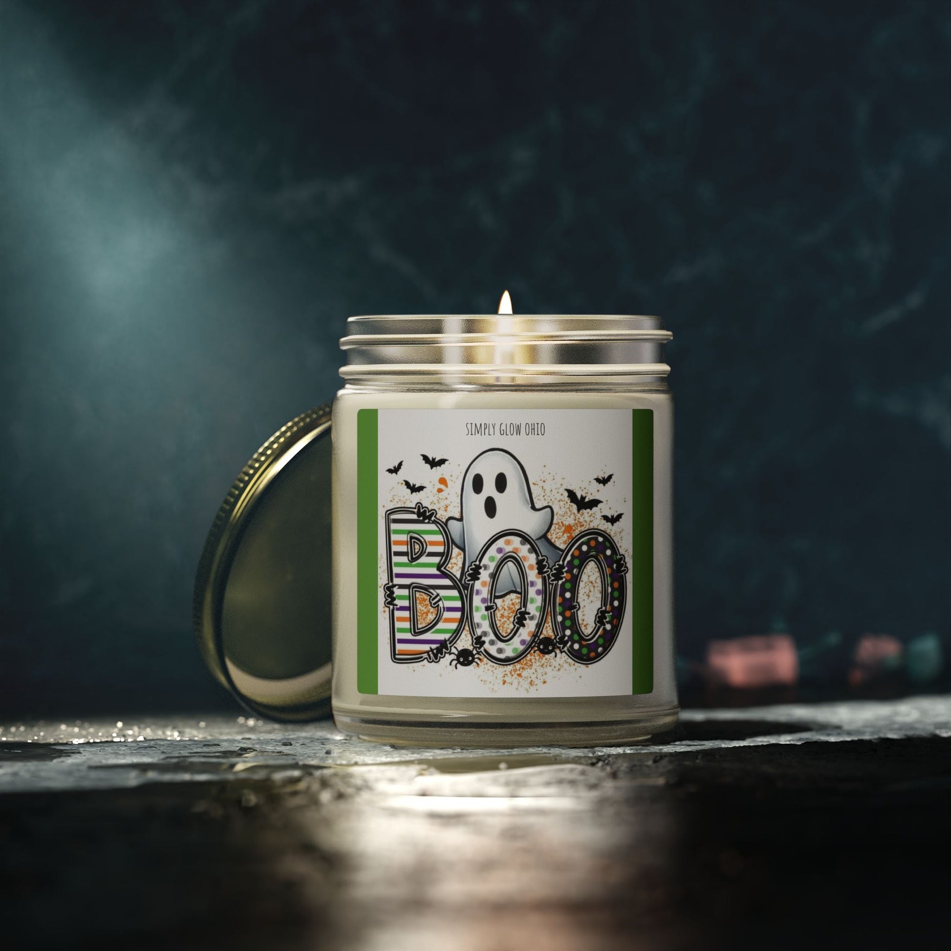 Scented Candles, Coconut Apricot Wax (4oz, 9oz) Halloween - Simply Glow Ohio