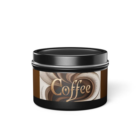 4/8oz Tins, Coconut Soy Candles, For Coffee Lovers - Simply Glow Ohio