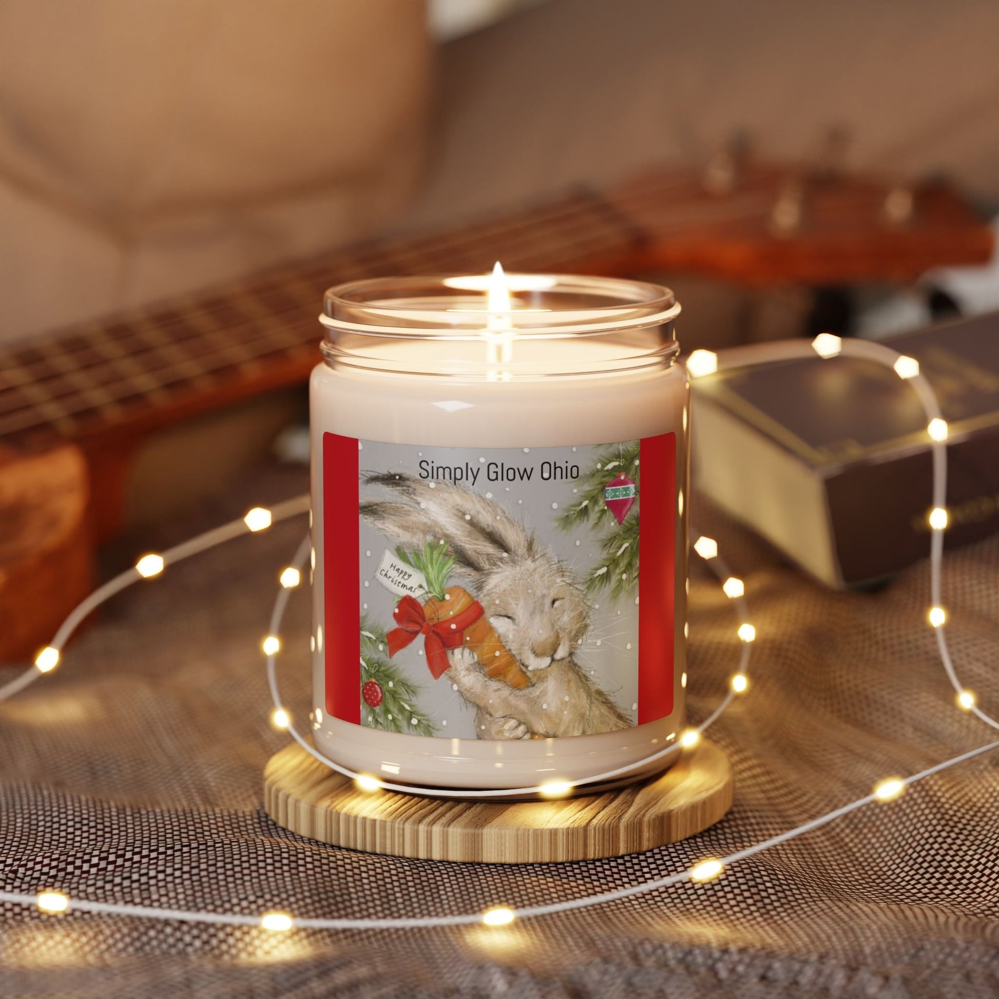Scented Soy Candle, 9oz, Christmas, winter, home decor - Simply Glow Ohio
